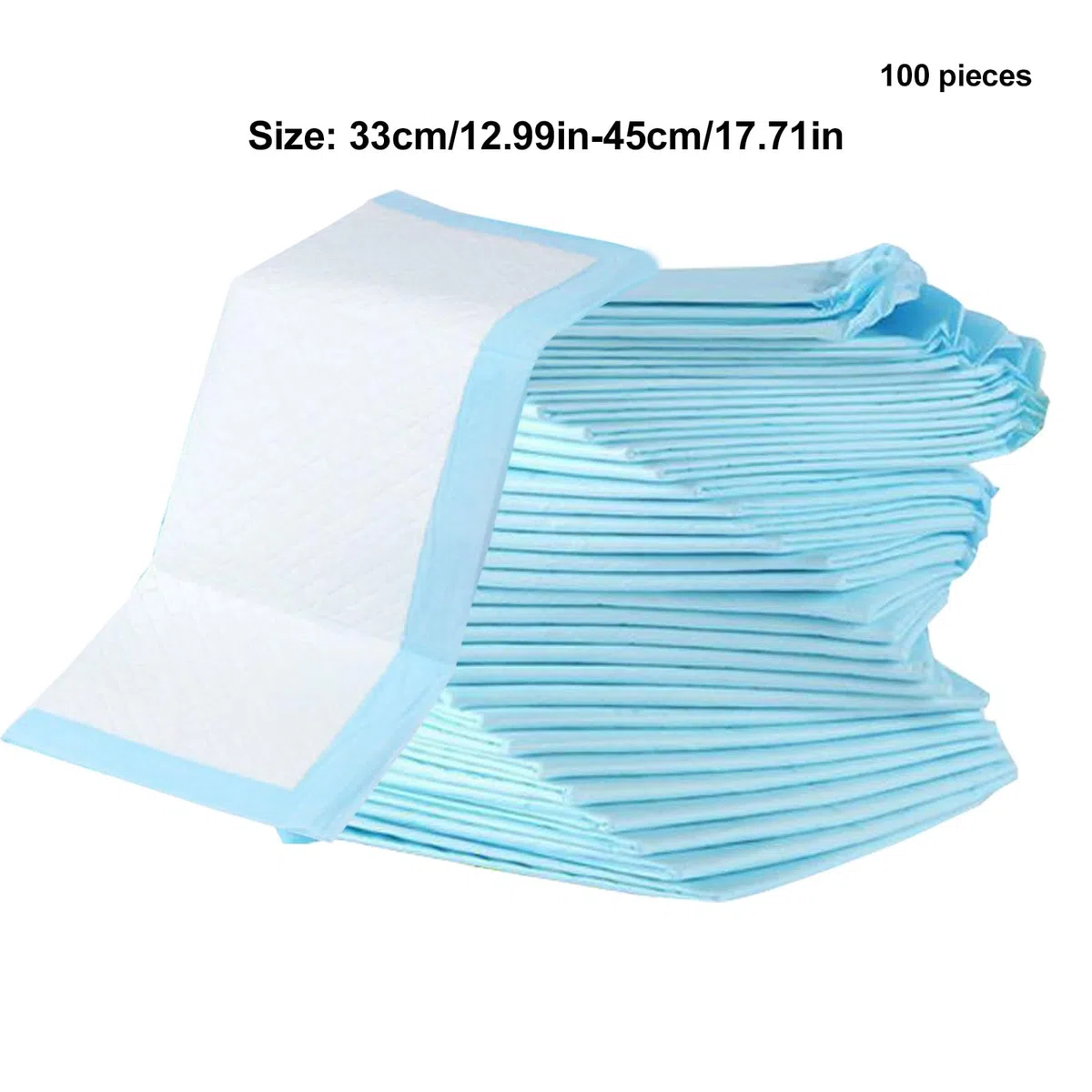 - Tampons À Langer De 13x18 Pouces - Doublures Imperméables Jetables De 100 Pc, Tapis De Protecteur À Changement De Couches, Tampon Soufflant, Pads Pour Adultes À L'épreuve Des Fuites