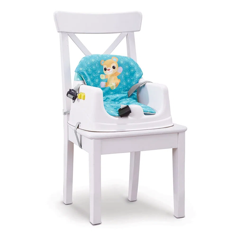VTech - Siège-Rehausseur Interactif 5 en 1, Siège de Table Évolutif, Rehausseur Chaise Bébé, Plateau d'Activités Détachable, Jouet Sensoriel d'Éveil, Cadeau Bébé Dès 6 Mois - Contenu en Français