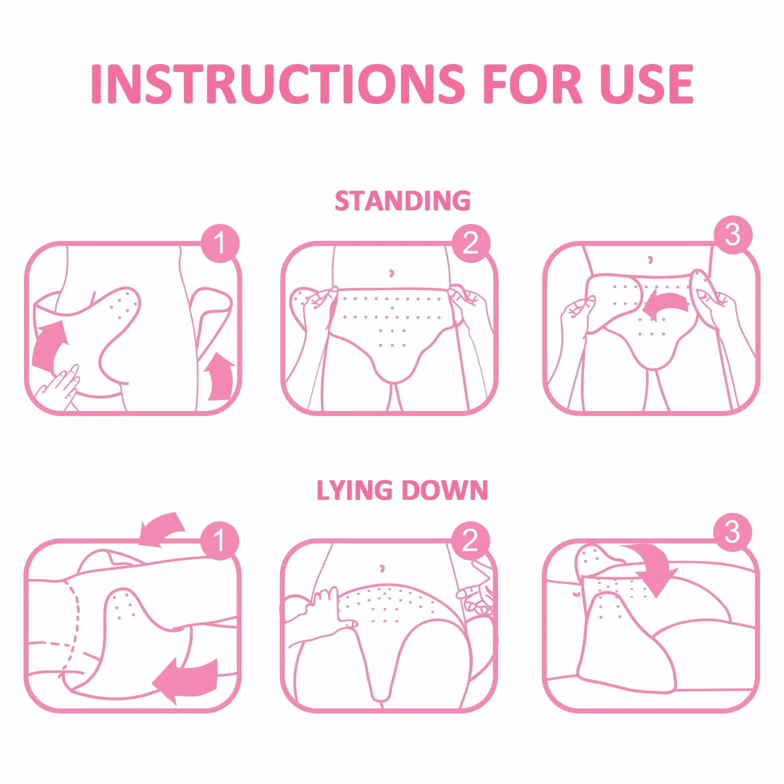 LittleForBig Couvre-Couches En Tissu Pour Adultes Lavable Réglable Réutilisable Imperméable Baby Usagi Rose L