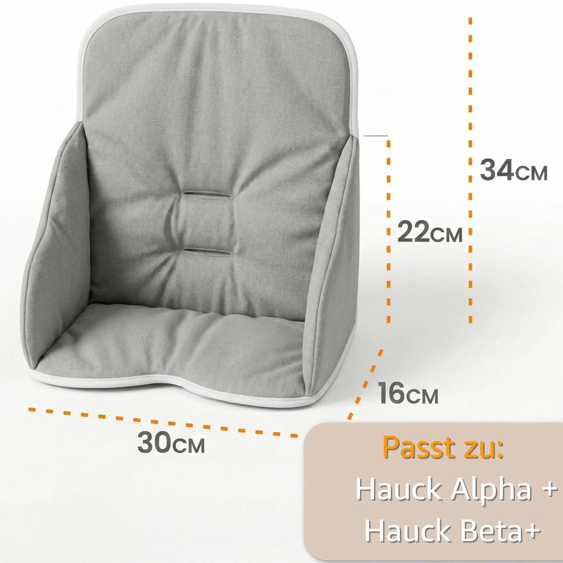 Housse chaise haute bebe - coussin assise pour bébé confortable coussins et housses pour chaises Hauck et Stokke enfant avec un revêtement imperméable stable Girafes