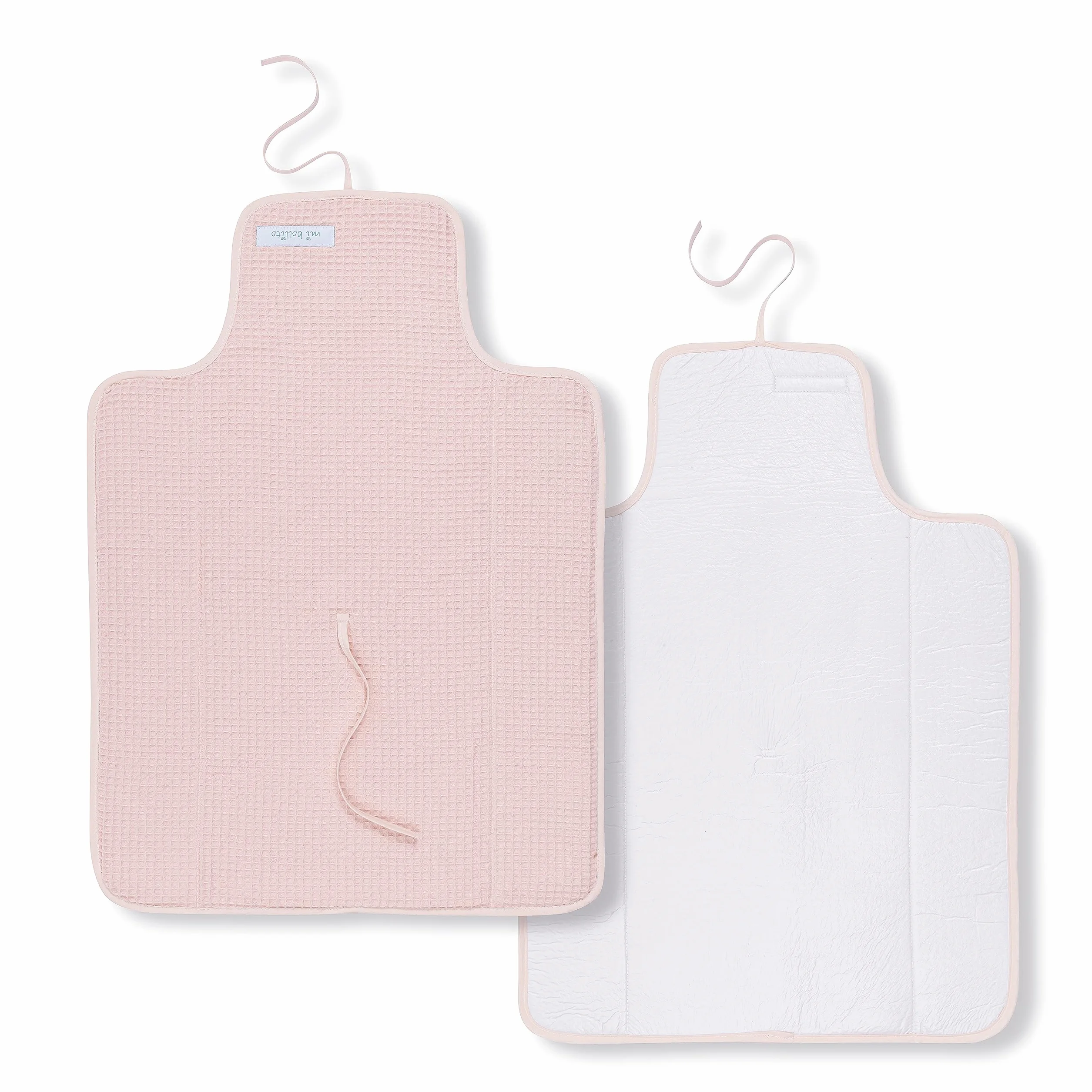 Sac de maternité rose pastel avec matelas à langer portable et organisateur de couches - Fabriqué en Espagne