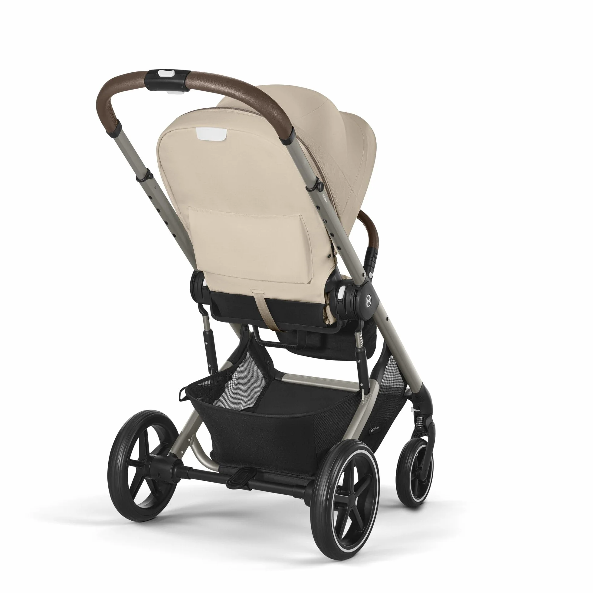 CYBEX Gold Poussette Balios S Lux, Position Allongée Ergonomique, Système de Ceinture à Une Main, De la Naissance à 22 kg (Environ 4 Ans), Almond Beige