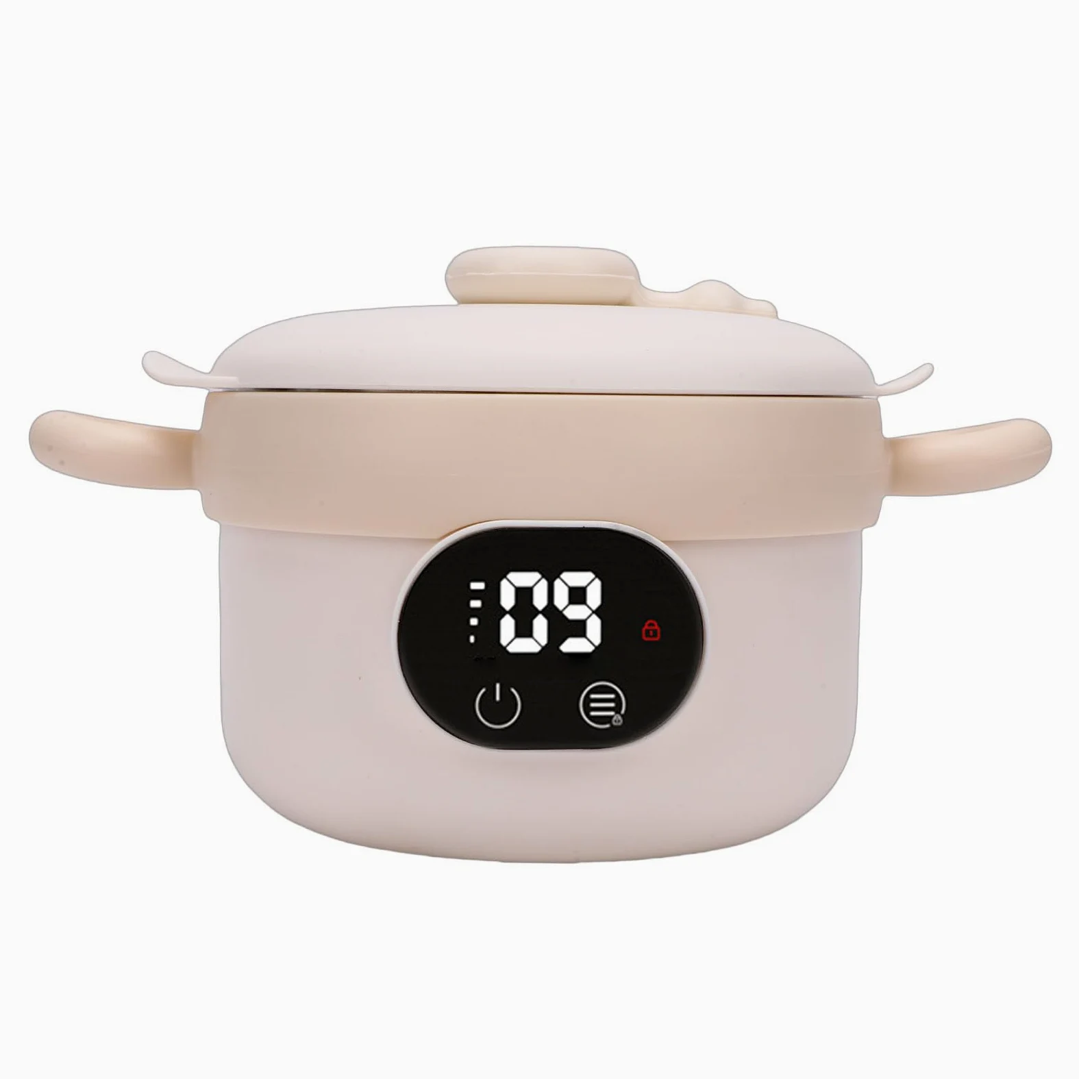 Eacam Bol Chauffant électrique pour Aliments pour Bébés, Chauffe-plats, Bol D'alimentation Nourrissons, Contrôle Intelligent de la Température, Température Constante, Cha (Lait Abricot)