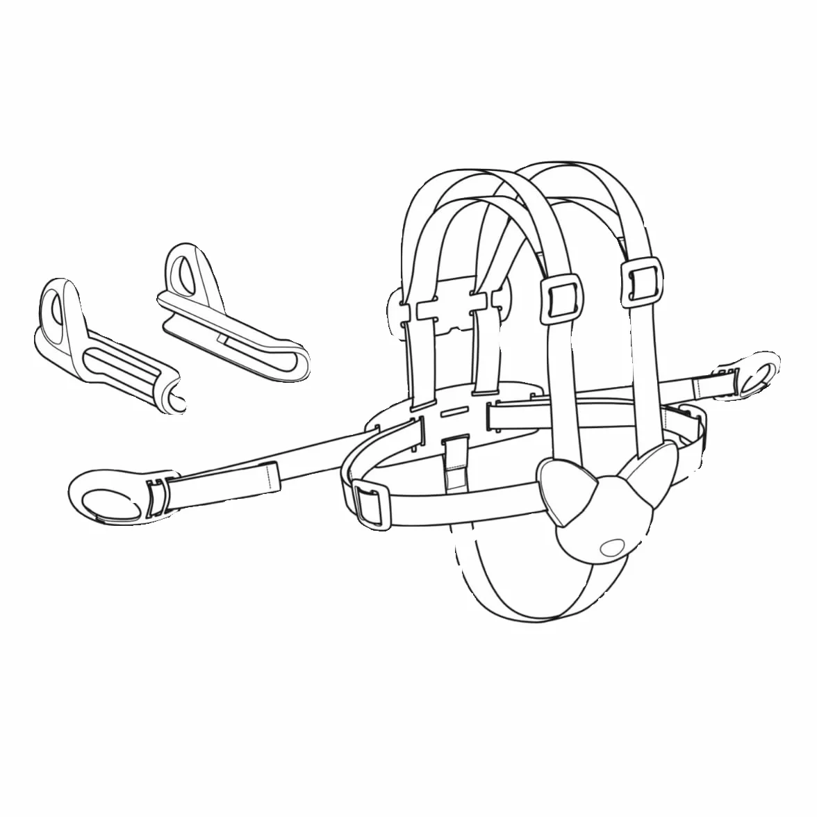 Harnais à 5 points - Compatible uniquement avec Tripp Trapp Baby - Pour enfants de 6 à 36 mois - Facile à installer et à utiliser