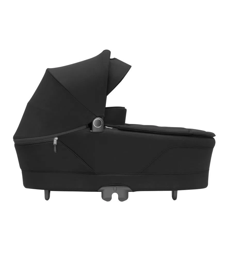 Maxi-Cosi Sense, Nacelle bébé, de la Naissance à 6 Mois (9kg), Spacieuse et Confortable, Matelas épais en Mousse à mémoire et inclinable, Compatible Poussette, Aération, Twillic Black