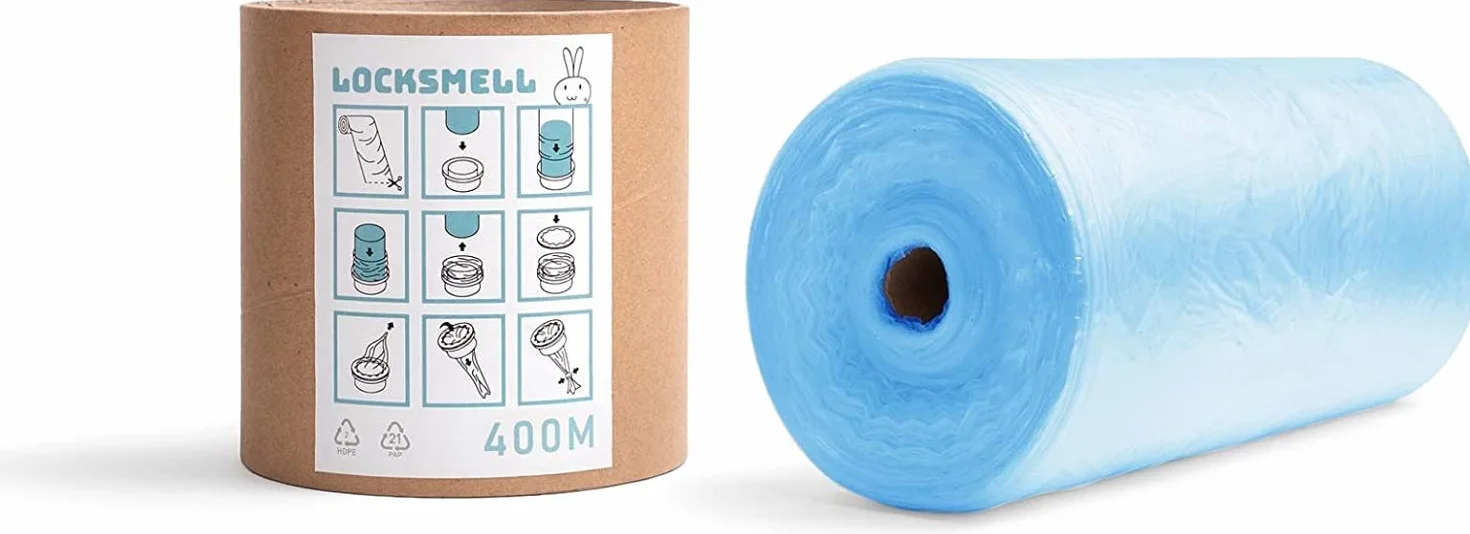 Recharge poubelle à couches compatible Tommee Tippee Sangenic, tube 400m, matériaux recyclés