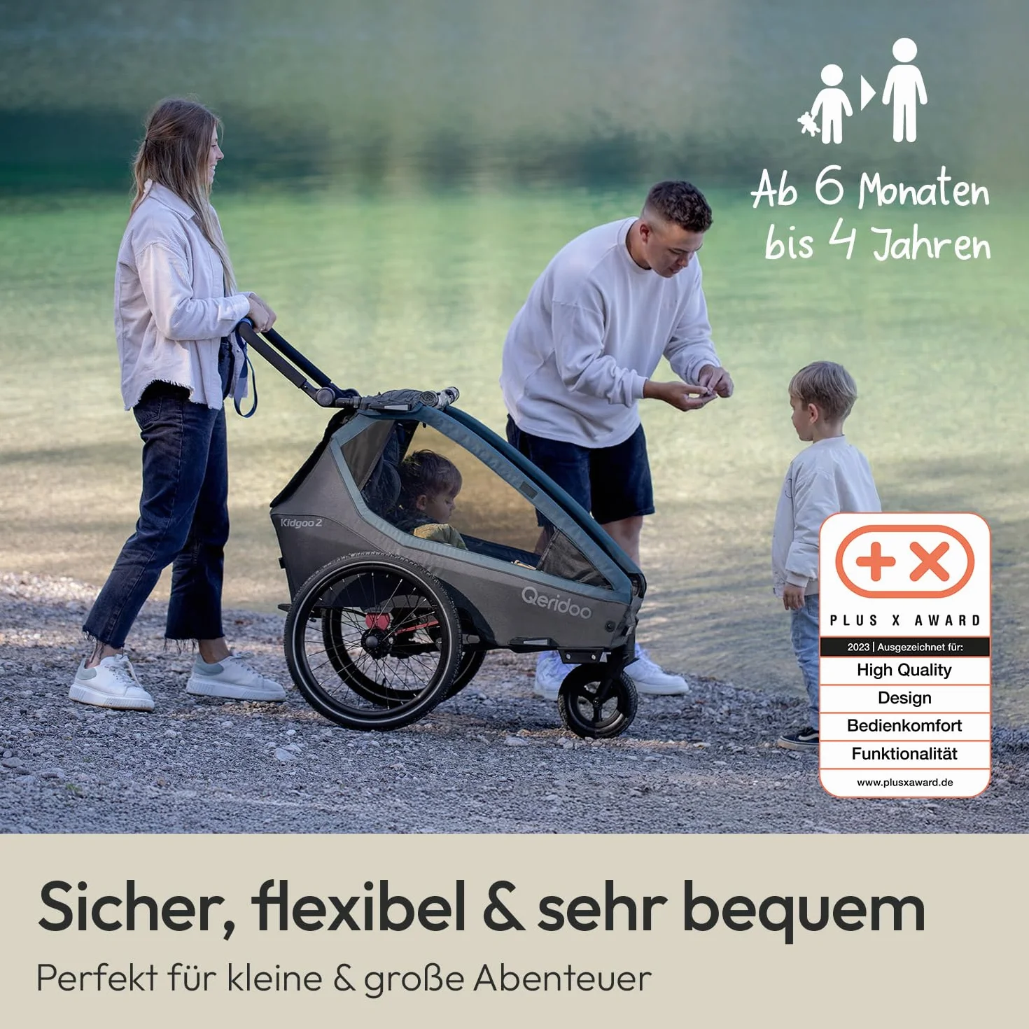 Qeridoo Kidgoo2 Trailer Max 60 kg