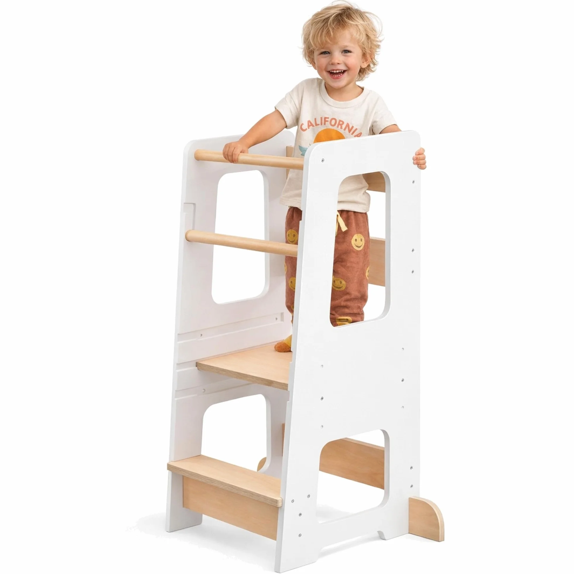 Tour d’Observation Enfant Montessori 90 cm Cuisine Design Robuste Double Sécurité
