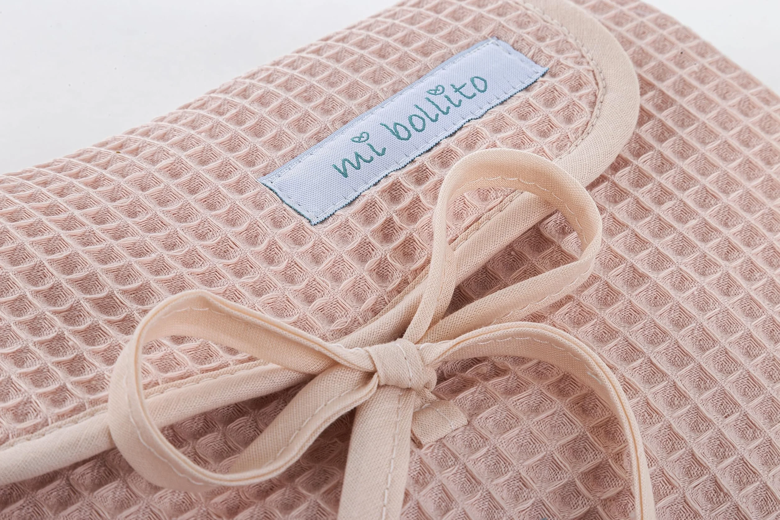 Sac de maternité rose pastel avec matelas à langer portable et organisateur de couches - Fabriqué en Espagne