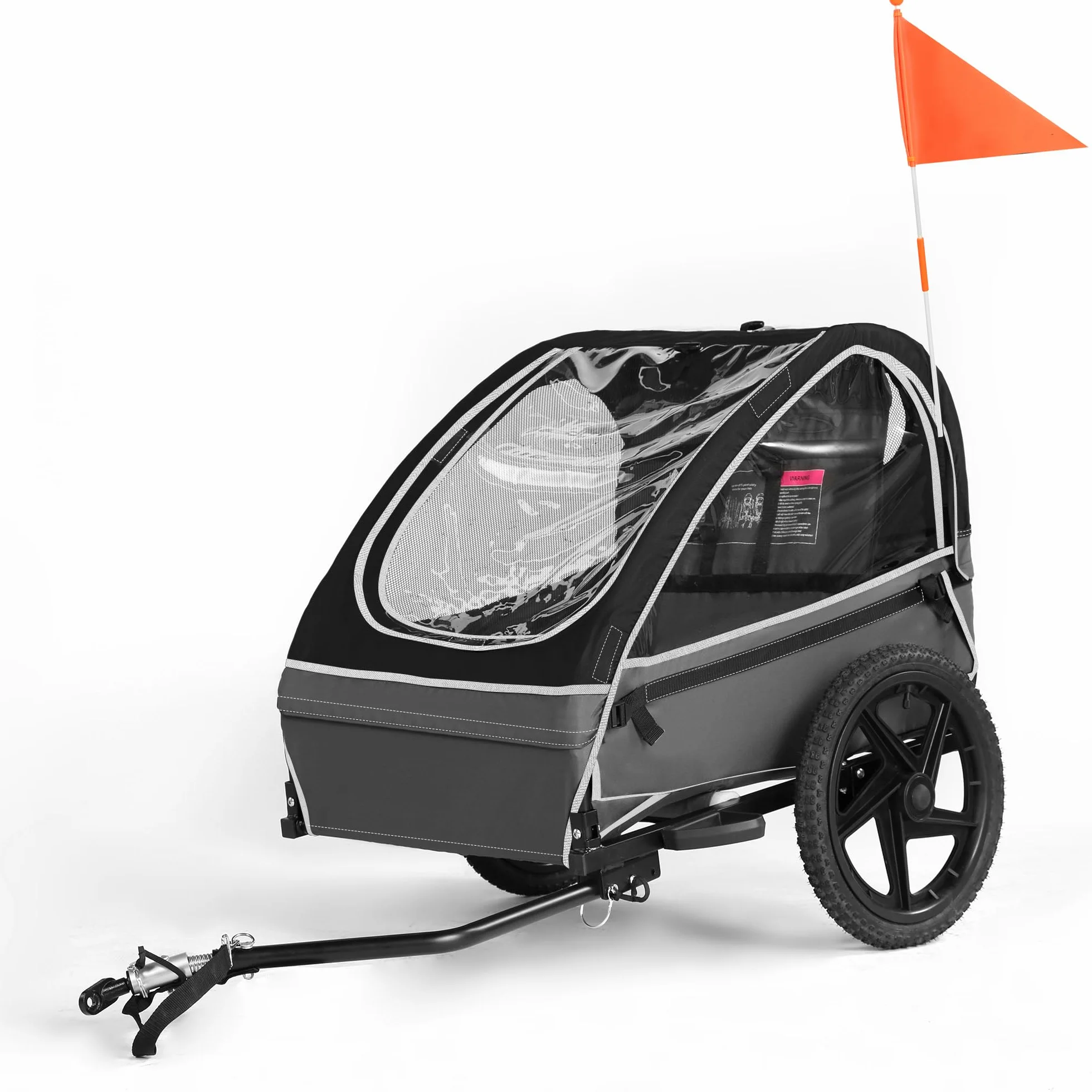 Remorque vélo enfant 1-2 enfants siège ergonomique pliable pneus pneumatiques sacs rangement