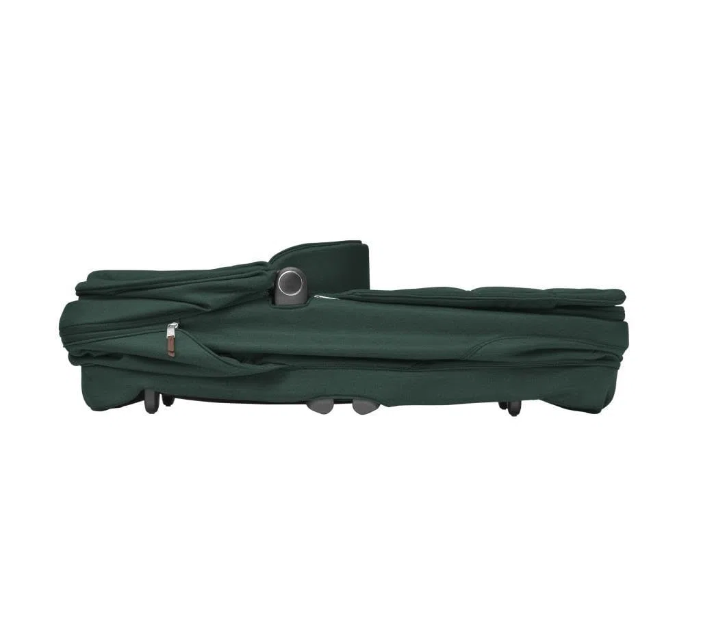 Maxi-Cosi Sense, Nacelle bébé, de la Naissance à 6 Mois (9kg), Spacieuse et Confortable, Matelas épais en Mousse à mémoire et inclinable, Compatible Poussette, Aération, Twillic Green