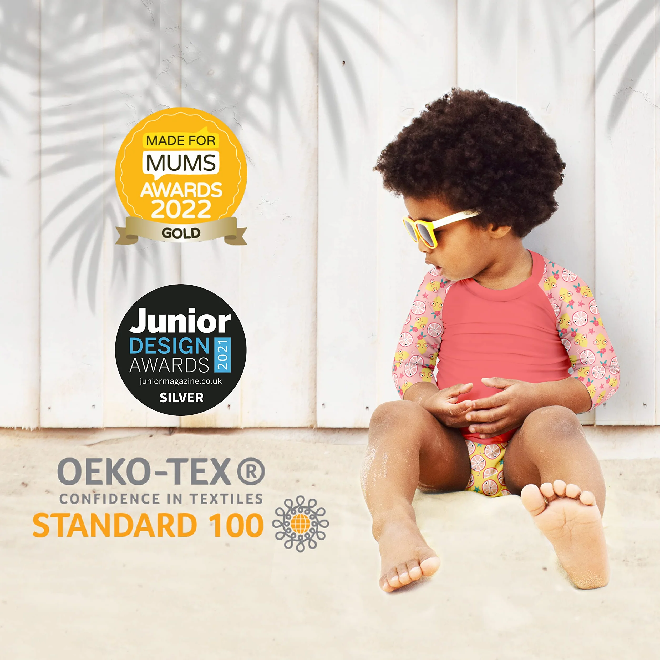 Bambino Mio Maillot de bain bébé protection solaire UPF40+ 2 couches 1 t-shirt anti-uv XL (2 ans et +)