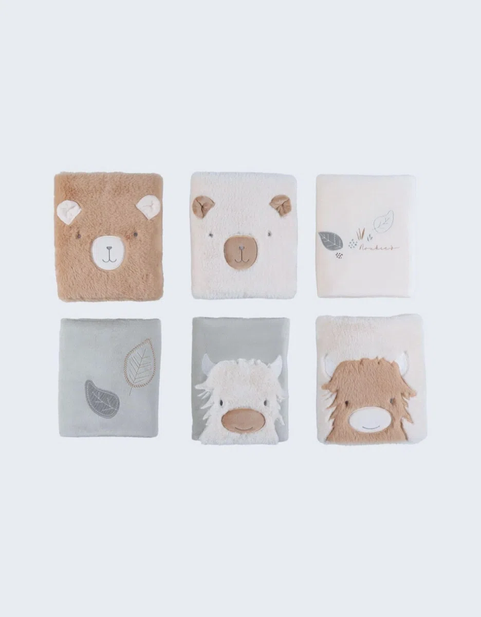 Noukie's – Protèges-Barreaux Fluffy Orso & Lily – Protection Lit ou Parc Bébé – Respirant avec Fixation Scratch – Compatible Lits 60x120 et 70x140 cm – Naissance