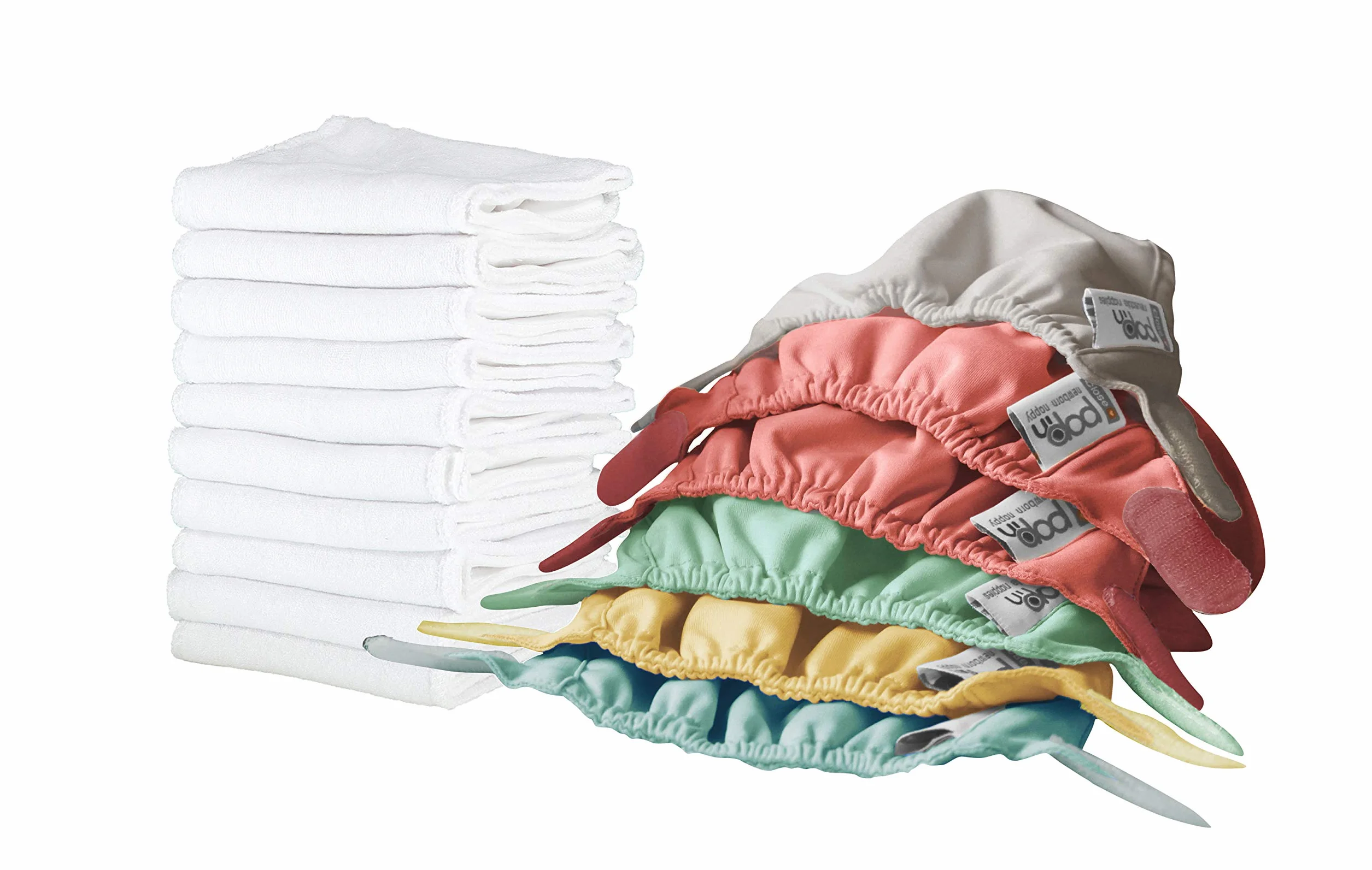 Boîte à couches en bambou Close, pour nouveau-né, comble l'écart entre naissance et pot, taille 2,3 à 5,4 kg, 16 pièces, 1 unité