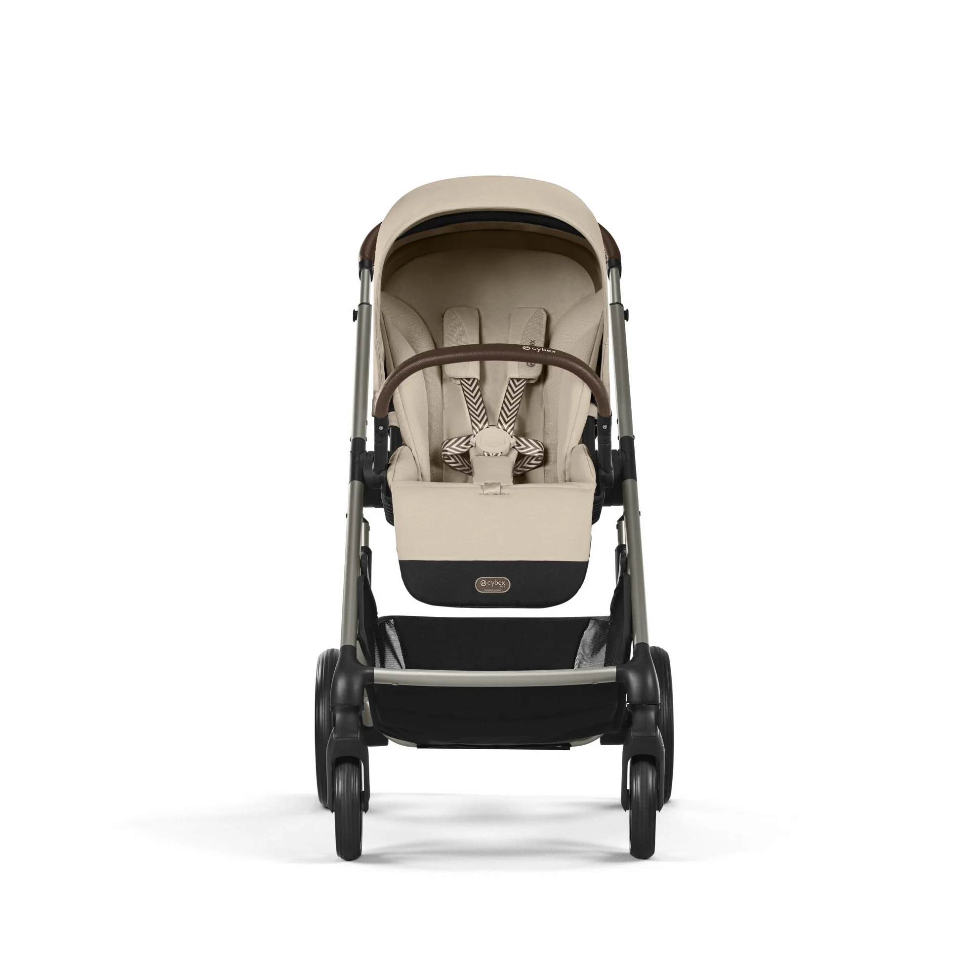 CYBEX Gold Poussette Balios S Lux, Position Allongée Ergonomique, Système de Ceinture à Une Main, De la Naissance à 22 kg (Environ 4 Ans), Almond Beige