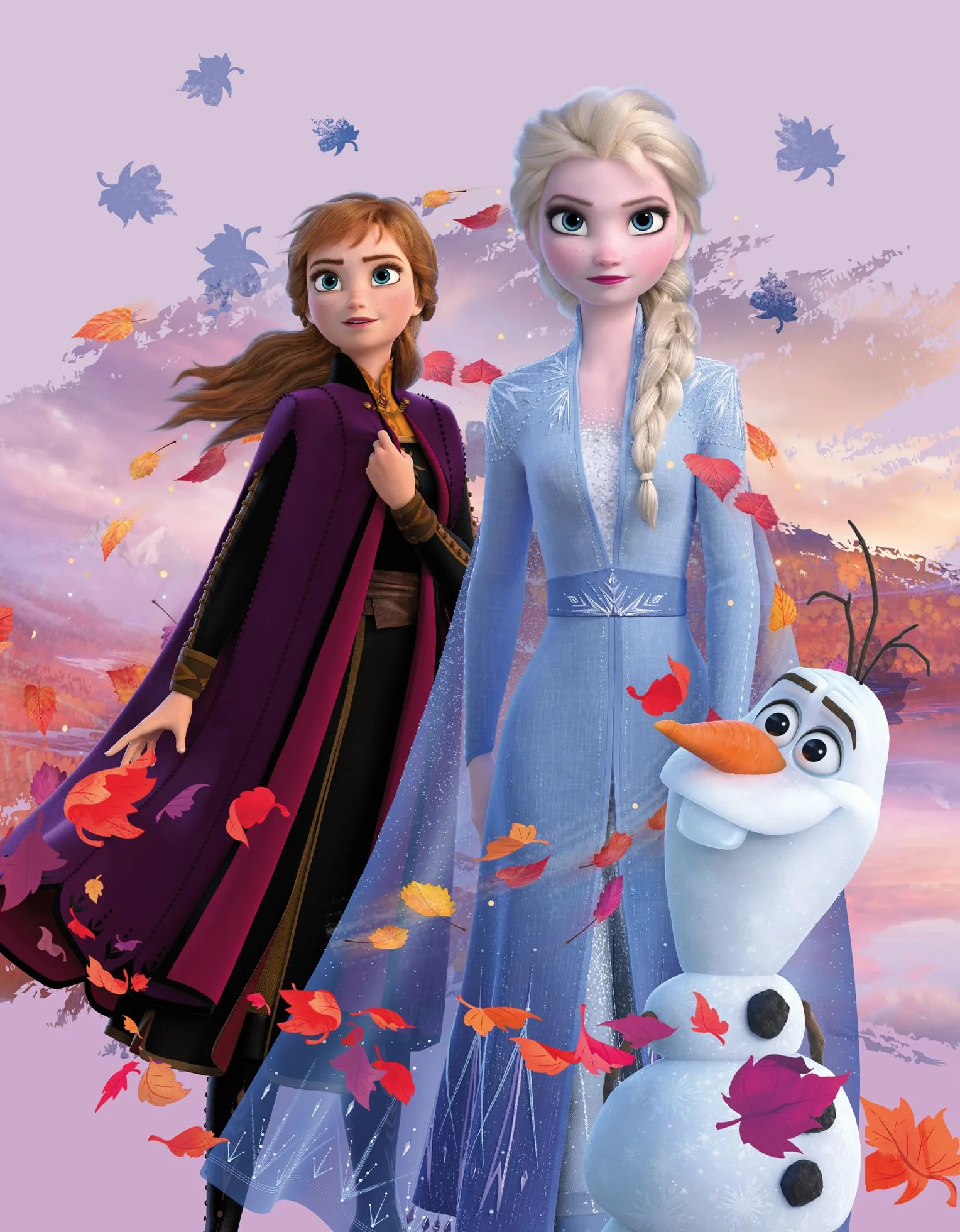 Disney La Reine des Neiges 2 Tapis de chambre d'enfant Dreamteam 100 cm x 133 cm Antidérapant Anti-bruit jeu
