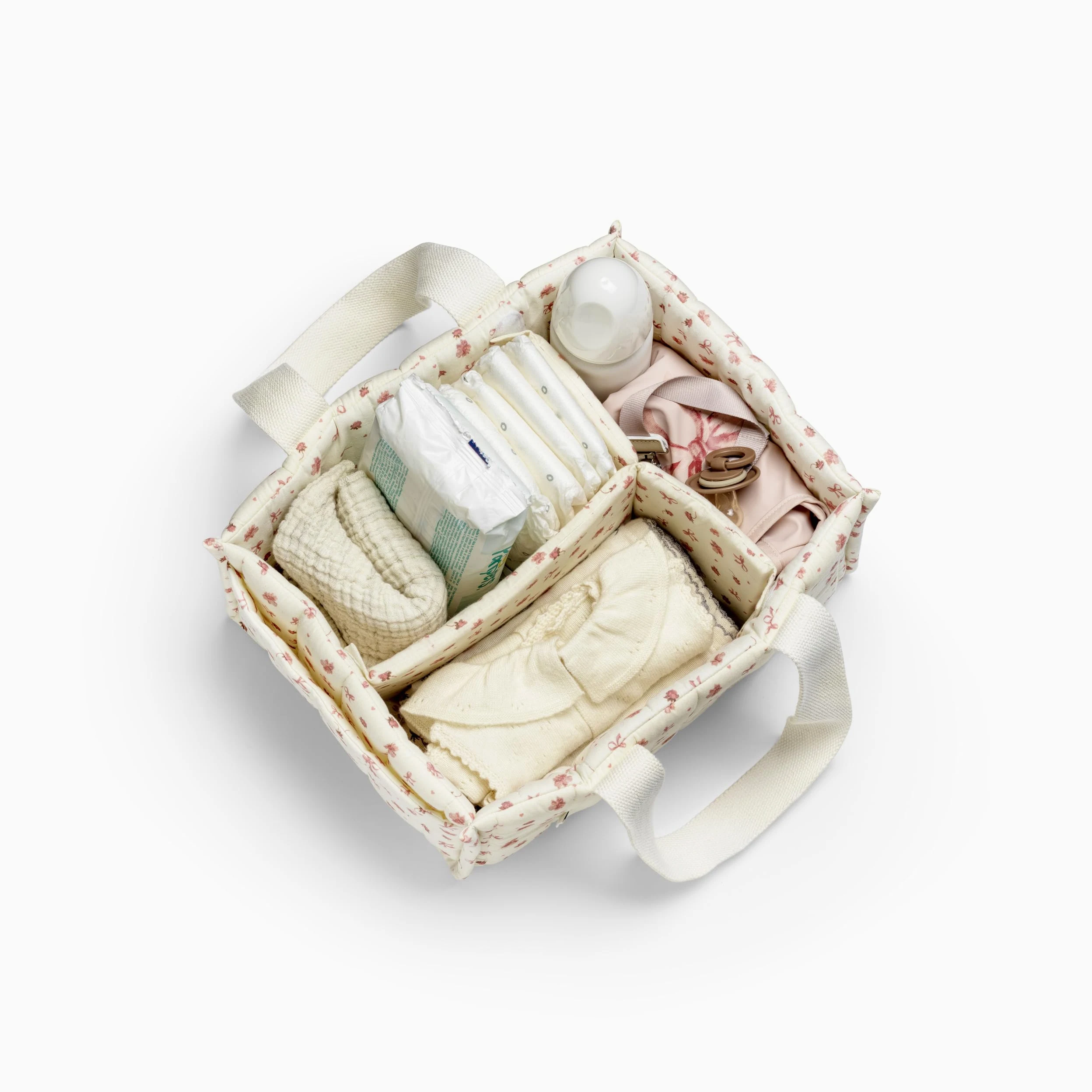 Elodie Details Organisateur Couches Bébé Petit River Rose Compartiments Amovibles Coton Lavable en Machine