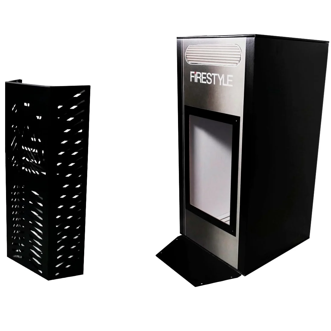Design SCUDY Barrière de Sécurité Enfant et Animaux, protection anti-brûlures contre Verre Poêle ou Cheminée, Poêle Grille de Protection, Fabriqué en Italie. (mod. 84 - cm. 40x80 H)