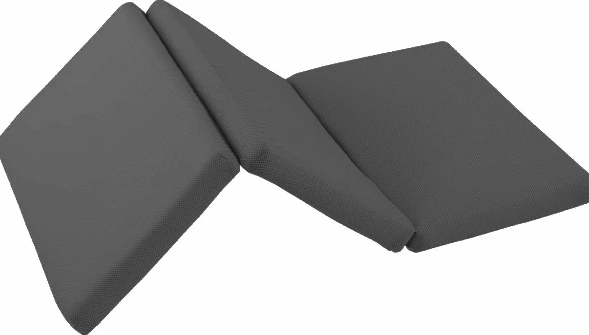 MICAMAMELLAMA Matelas en Mousse 60x120 grosseur 6cm, pour Berceau de Voyage Pliable en 3 Parties, Housse 3D Anti Étouffement, Inclus Le Sac de Transport. (Gris)