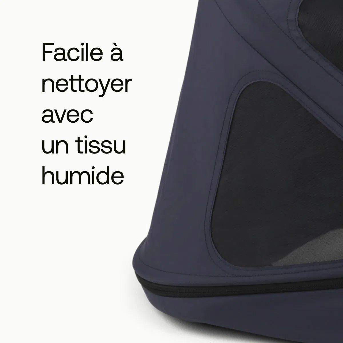 Capote à fenêtres Bugaboo Donkey, extensible pour une couverture supplémentaire et une protection solaire optimale, hydrofuge, compatible avec toutes les poussettes Bugaboo Donkey, Deep Indigo
