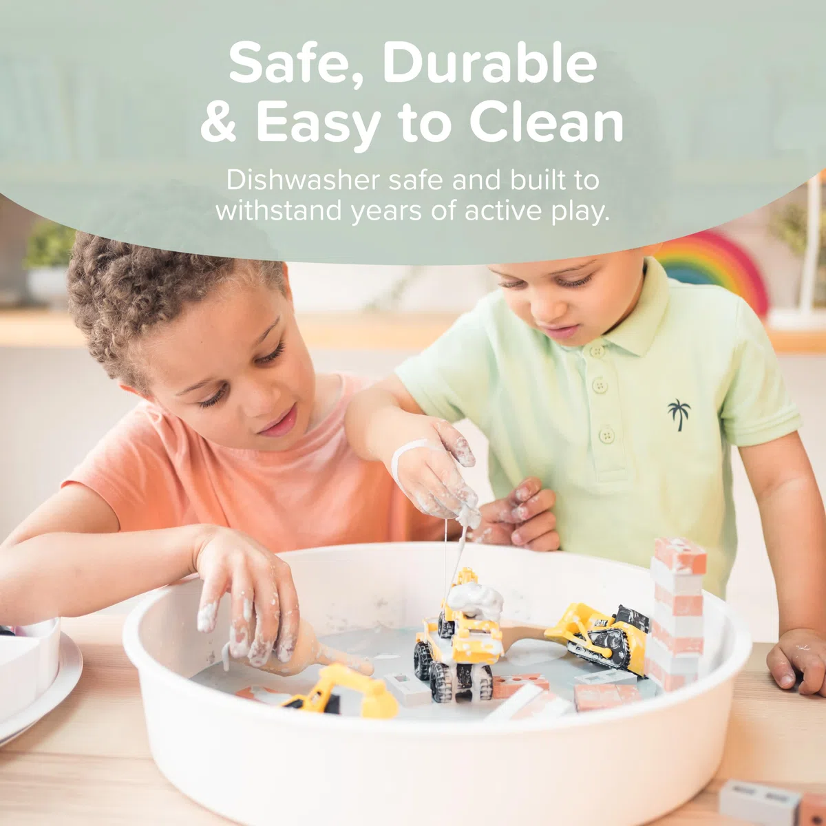 Inspire My Play Starter Bundle - Poubelle Sensorielle avec Couvercle et Inserts de Rangement Amovibles