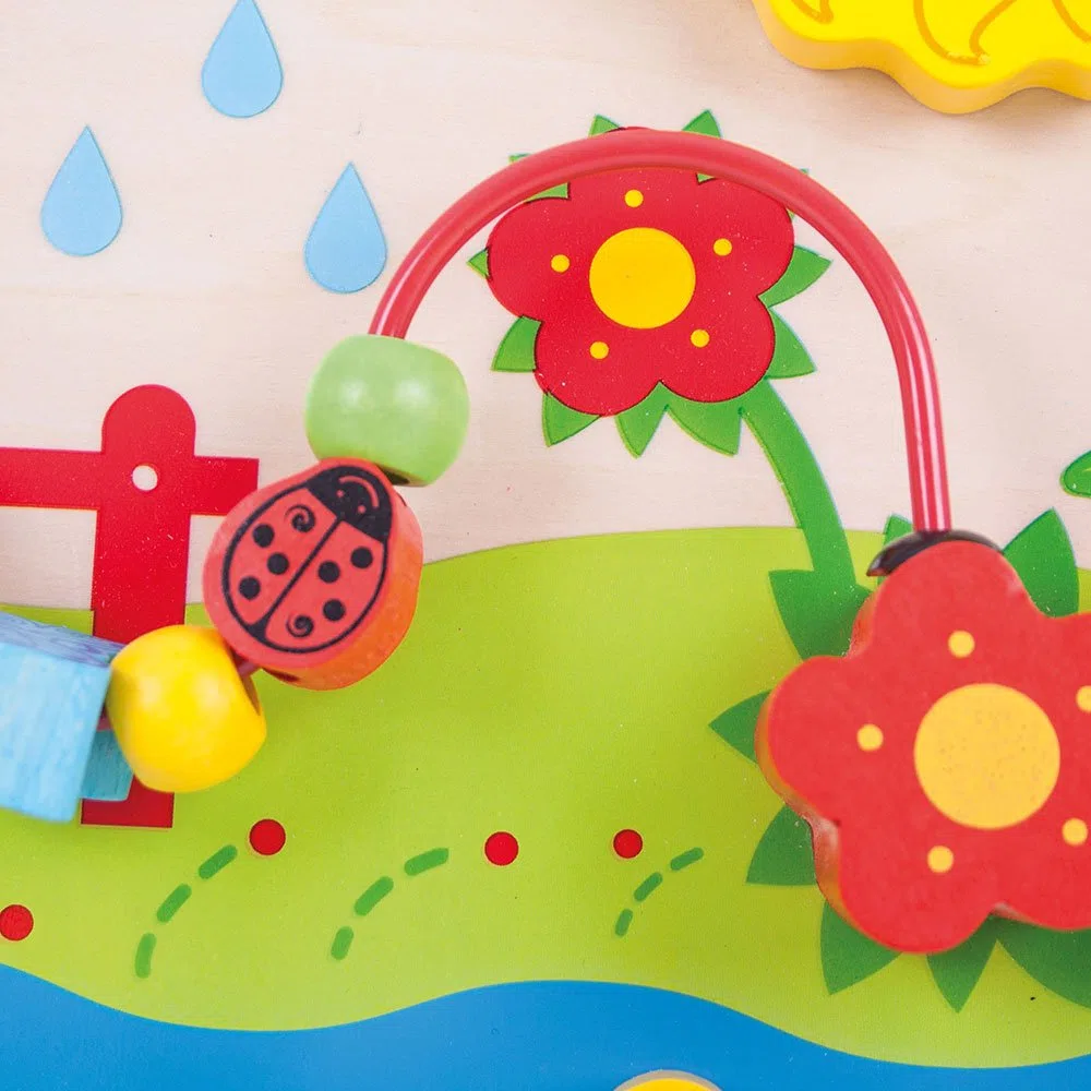 Bigjigs Toys Centre d'activités Fleurs