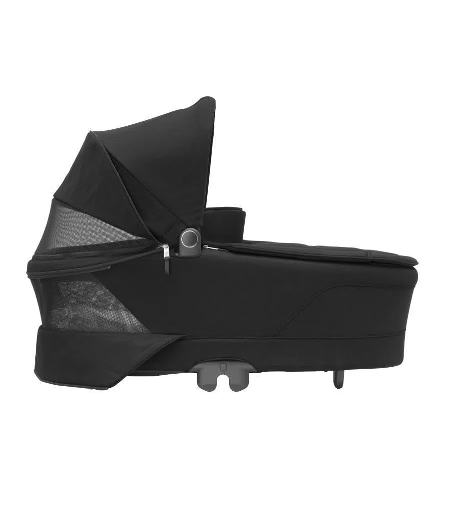 Maxi-Cosi Sense, Nacelle bébé, de la Naissance à 6 Mois (9kg), Spacieuse et Confortable, Matelas épais en Mousse à mémoire et inclinable, Compatible Poussette, Aération, Twillic Black
