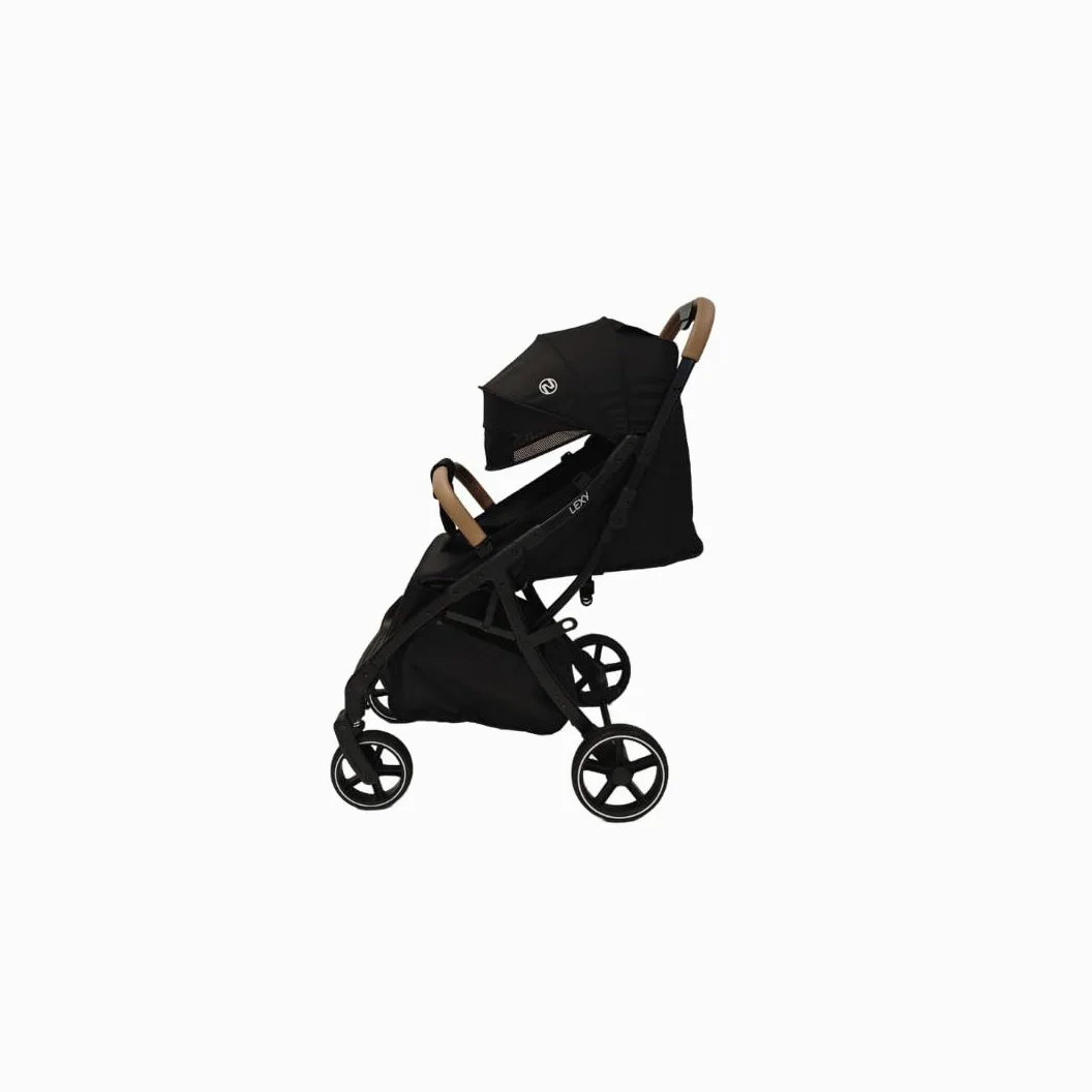Nania Lexy, poussette citadine compacte, 0 à 4 ans (22kg max), légère (7,5 kg), poussette canne, inclinable d’une main en position allongée, Habillage pluie, couvre-jambe
