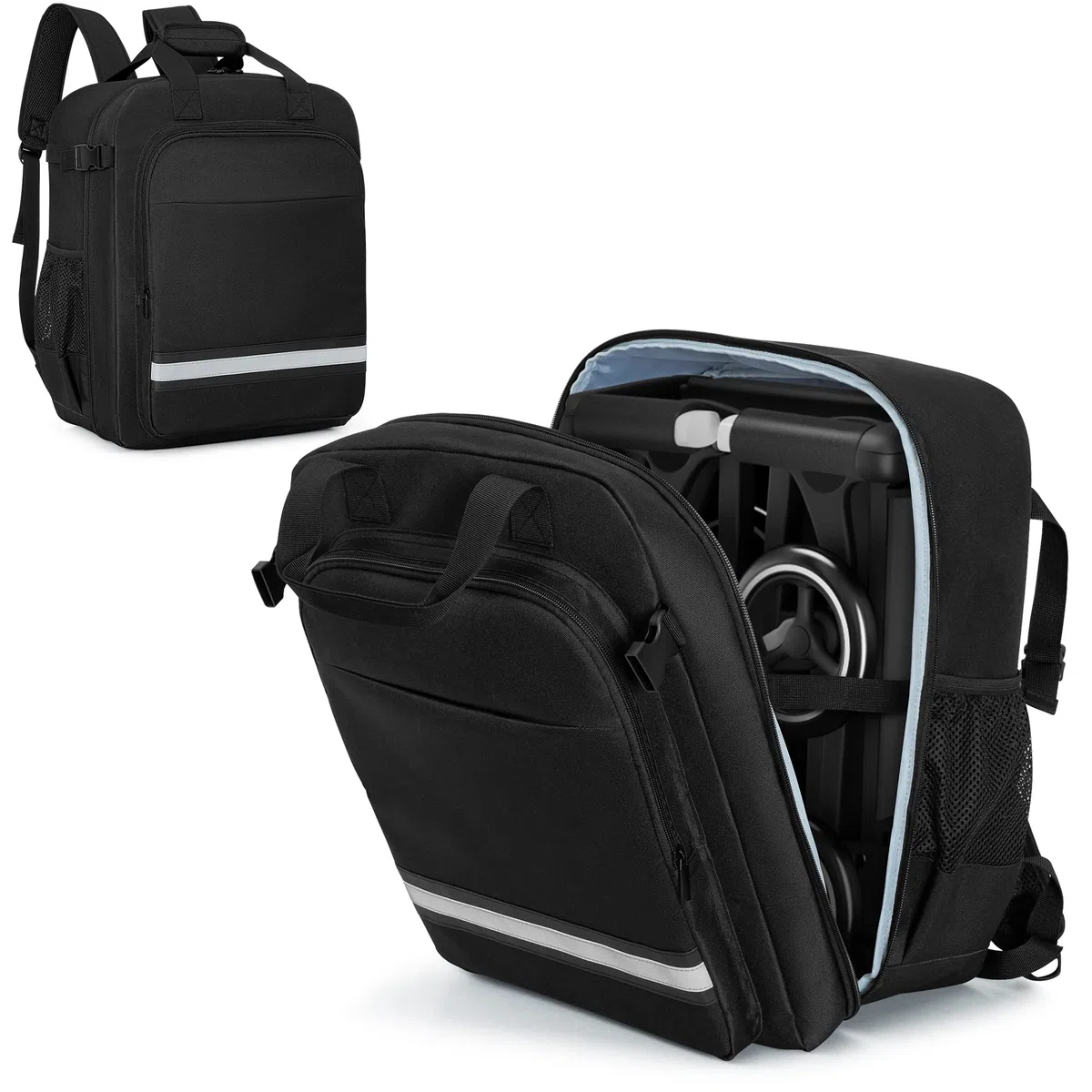 HODRANT Sac à Dos de Voyage pour Poussette, Compatible avec GB Pockit & Pockit Air Plus Tout Terrain, Sac de Voyage Léger et Portable pour Poussette avec Boucle Sécurisée, Sac Seulement