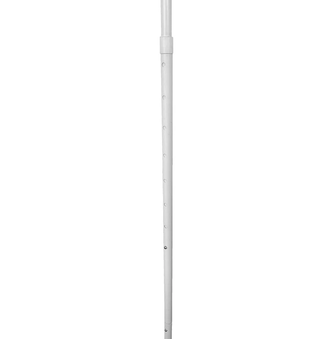 Générique Stefano Fashion - Flèche de lit bébé - Hauteur réglabe - 150 cm à 185 cm - Base carrée - Blanc - Taille Universelle pour Voile Rond