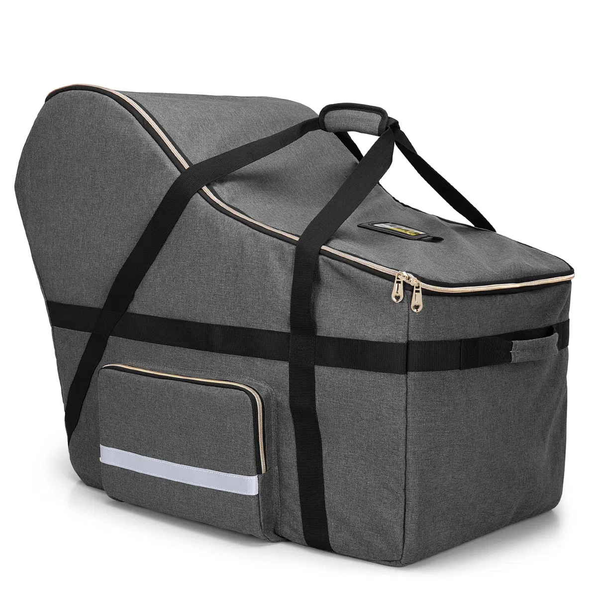 Teamoy Sac de Voyage pour siège Auto, Sac de Rangement pour siège Auto, Housse pour Tous Les sièges Auto et Base Nuna Pipa, Protection pour siège Auto pour Les Voyages en Avion, Gris