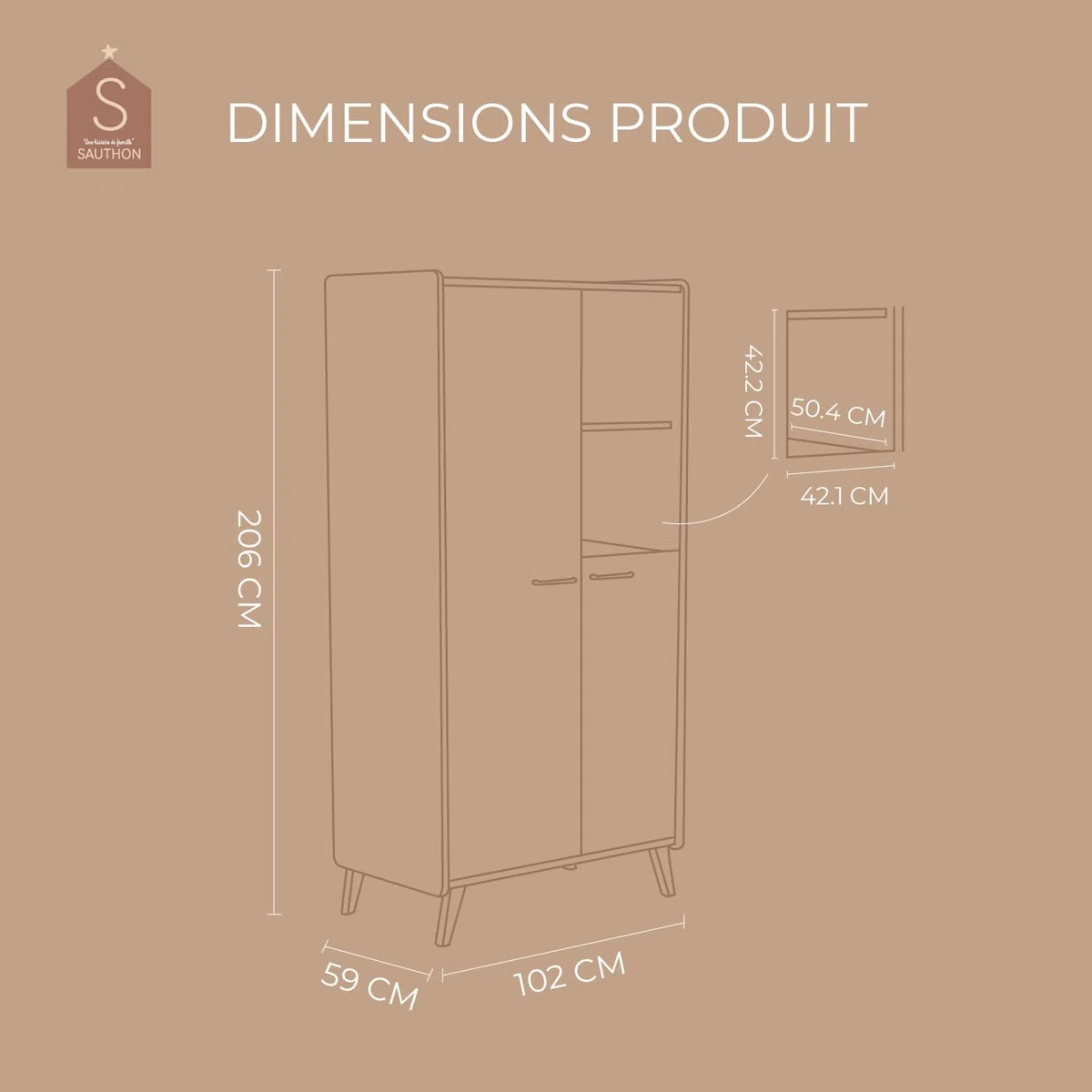 Sauthon Armoire Arty