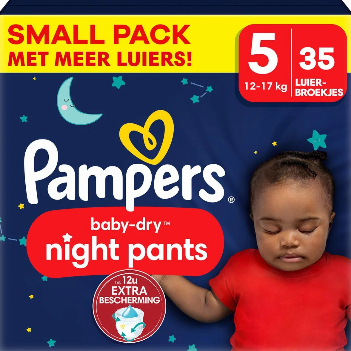 Pampers - Pantalon Baby Dry Night - Taille 5 - Petit pack - 35 pièces - 12/17 KG
