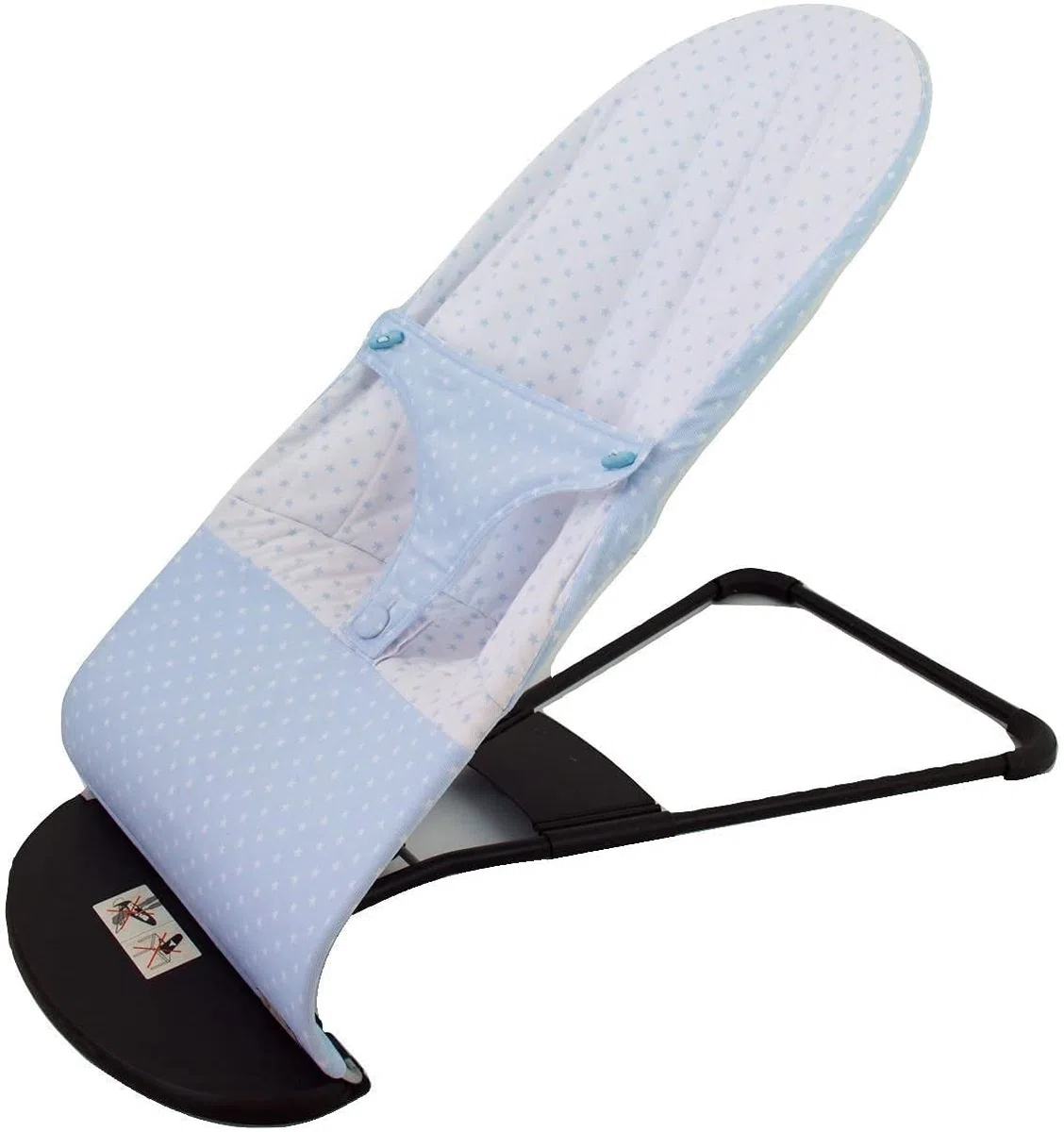 Housse réversible pour transat BabyBjörn Balance et Balance Soft. Plusieurs modèlles et couleurs disponibles. (Étoiles Bleu Ciel)