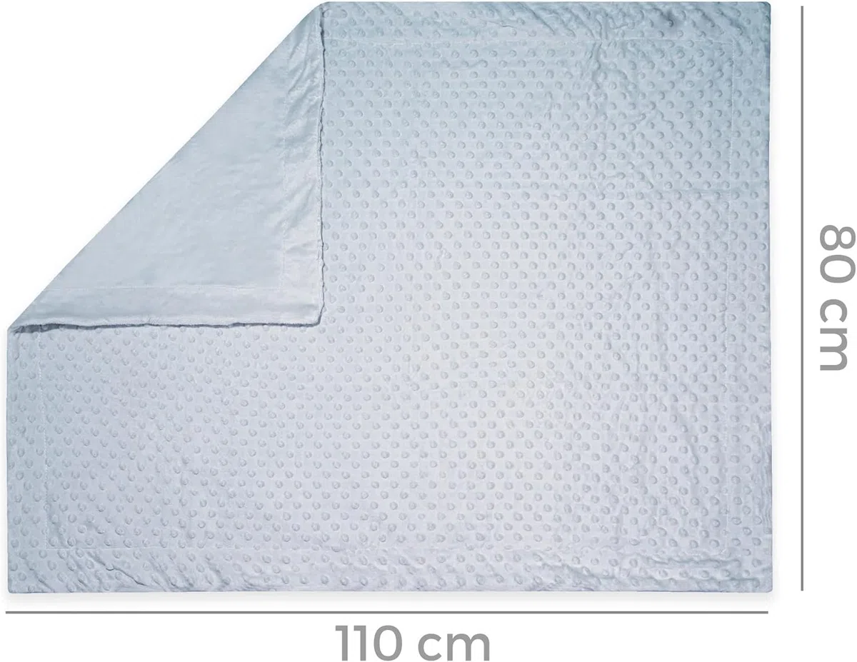 various Coffret Cadeau bébé personnalisé avec prénom, Bleu | Couverture Minky, Doudou ultra-douce, Brodée au nom du nouveau-né, Pour garçon ou fille