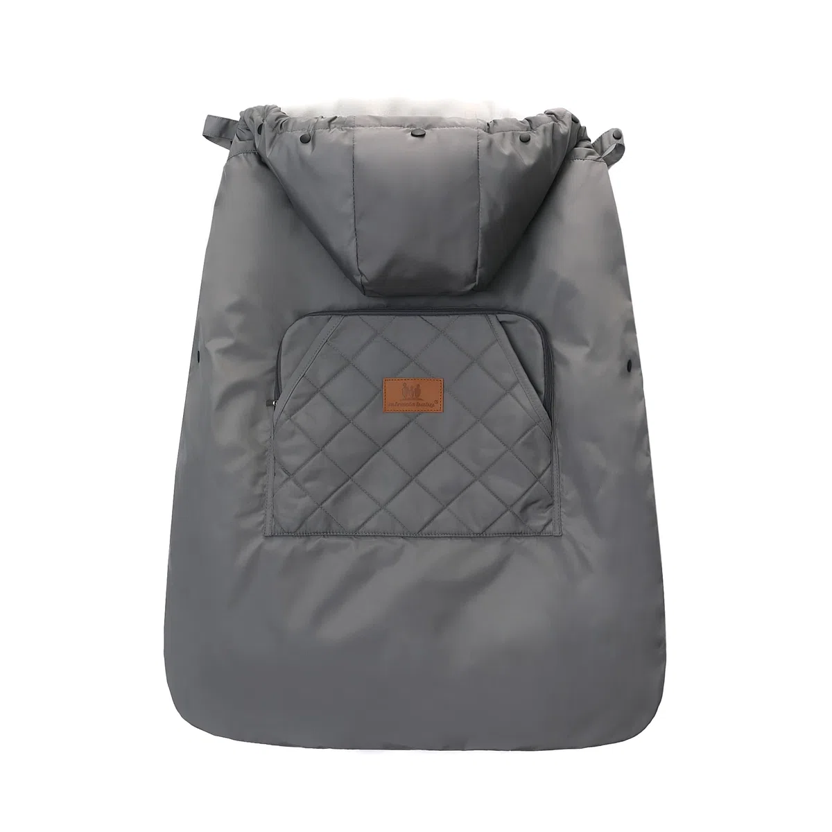 Housse d'hiver imperméable universelle pour porte-bébé Gris foncé