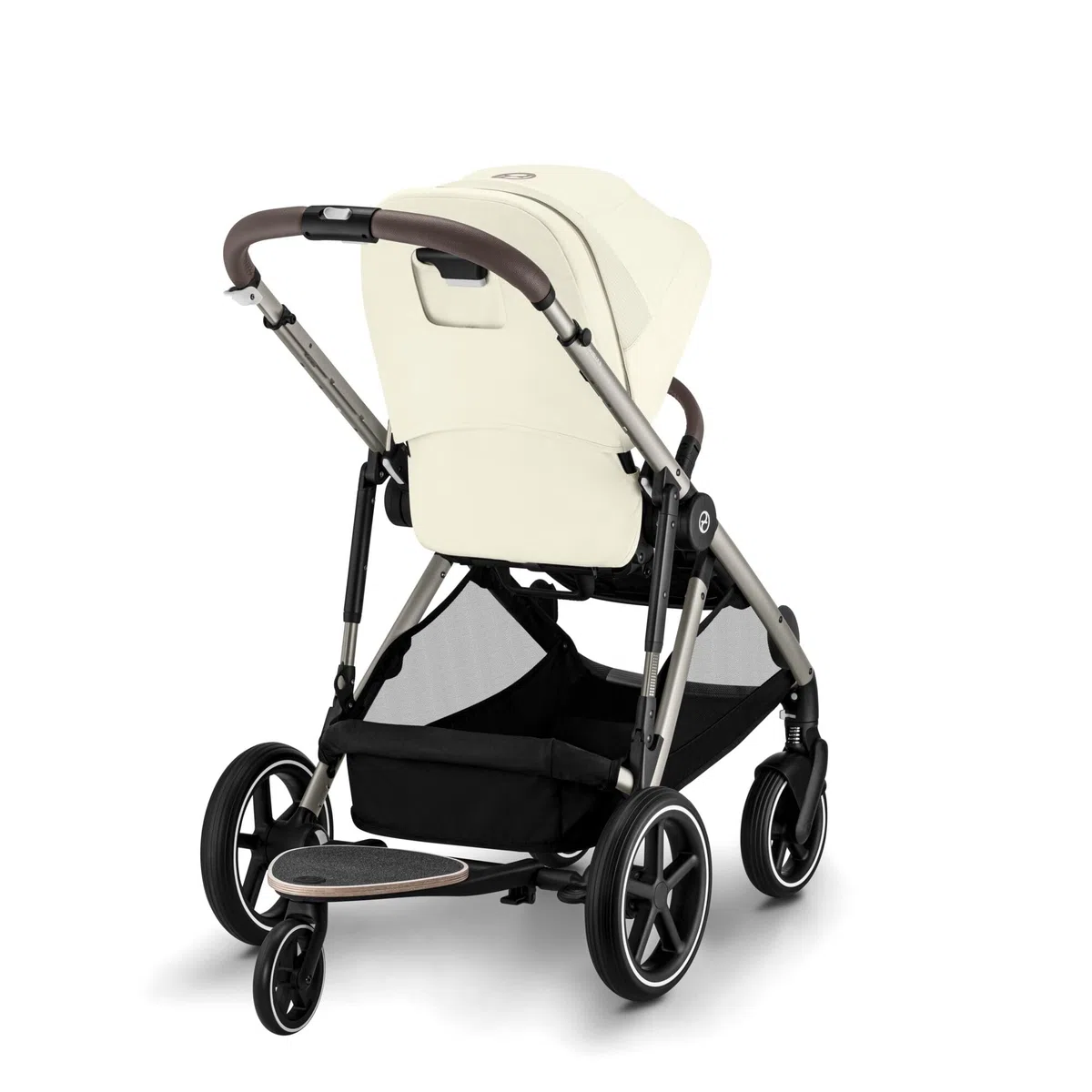 CYBEX Poussette Gold GAZELLE S, De la naissance à environ 4 ans, Max. 22 kg (mode simple) / 2x 22 kg (mode duo), Système tout-en-1 avec 20+ configurations, Beige coquillage