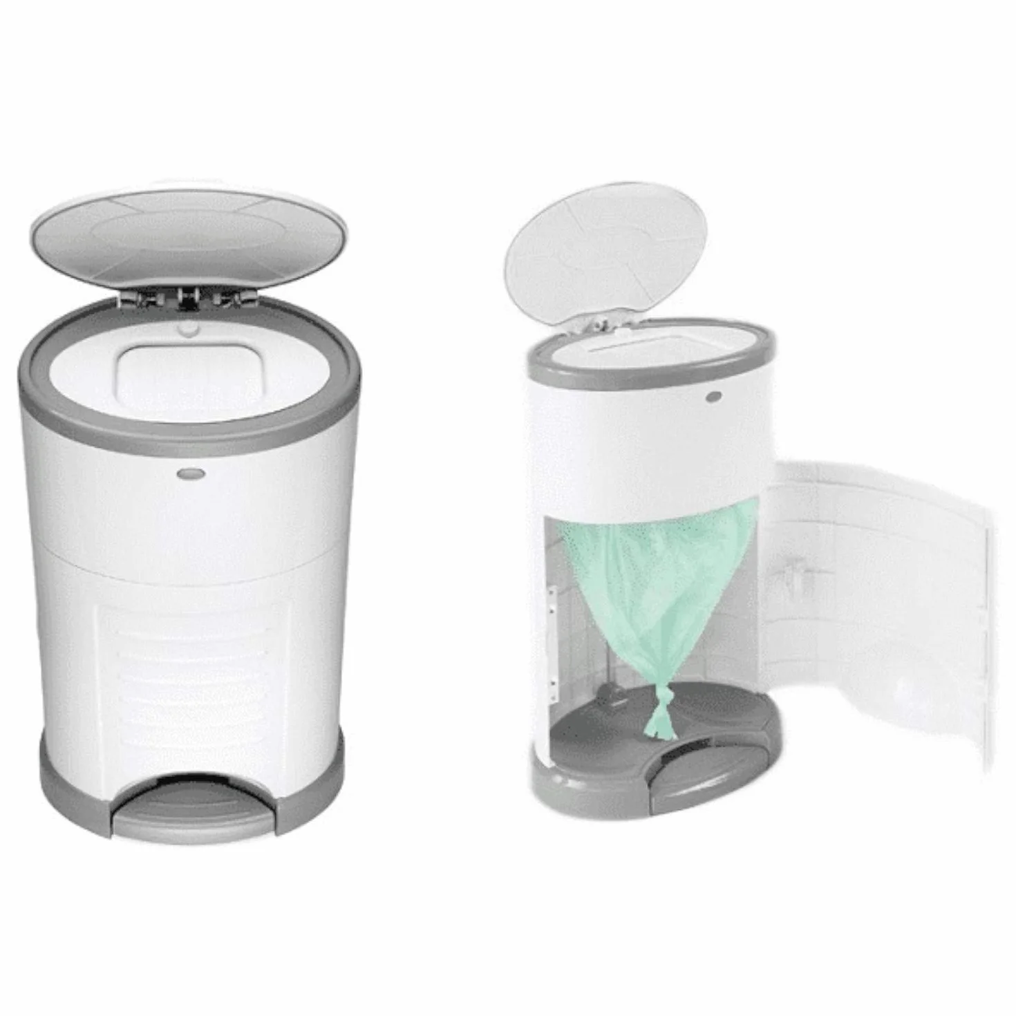 Korbell T-KOR-M250DS Poubelle à couches 16 l + insert en film interchangeable pour environ 240 couches dans le kit. Poubelle