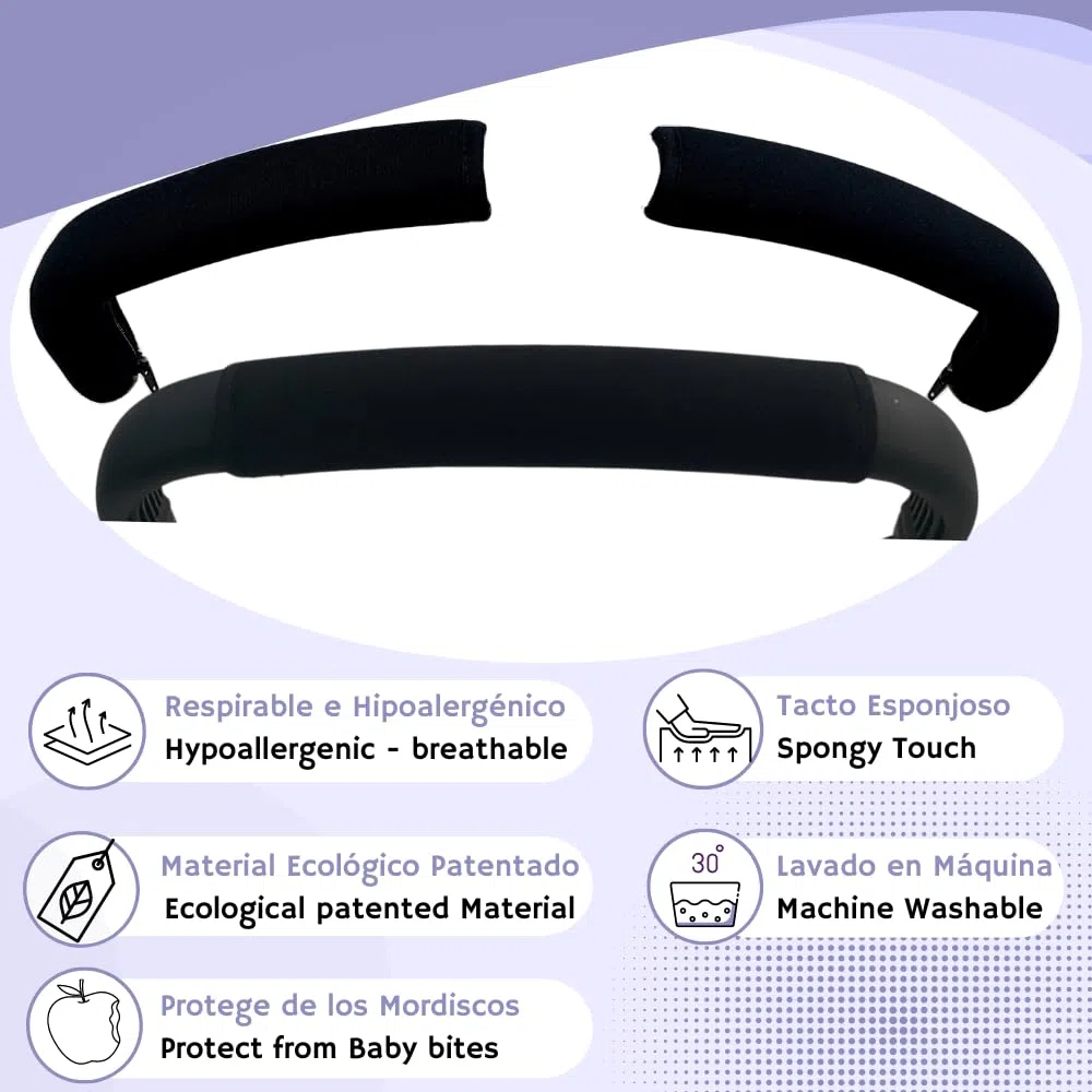 PROTEC TIF | Pack de housses en Néoprène Compatibles avec Bugaboo Cameleon 3 Plus (2021-2023) | S’enfilent sur les housses d'origine |
