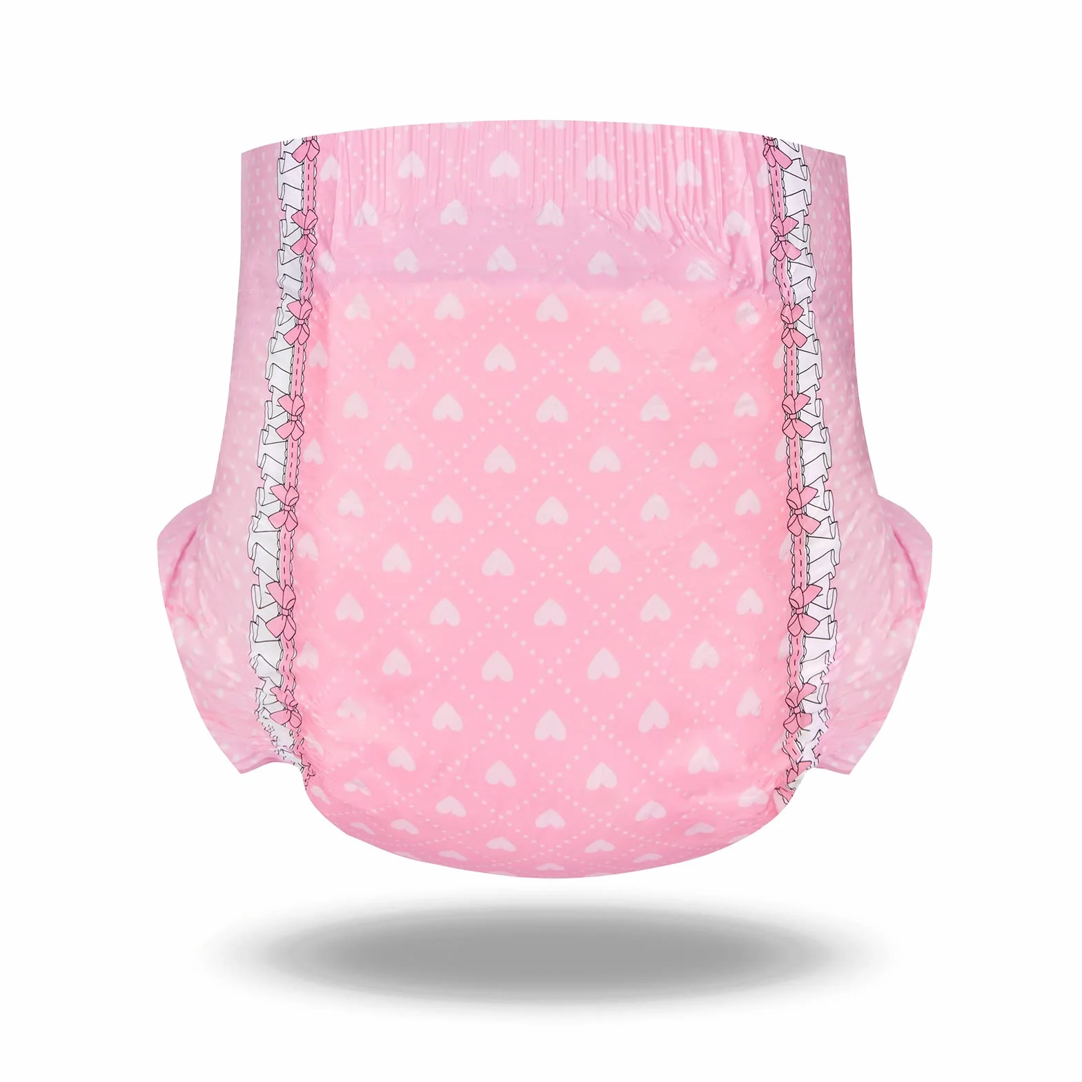 LittleForBig 5500-5800 ml Couche Adulte Imprimée 10 Pièces Blushing Baby (L)