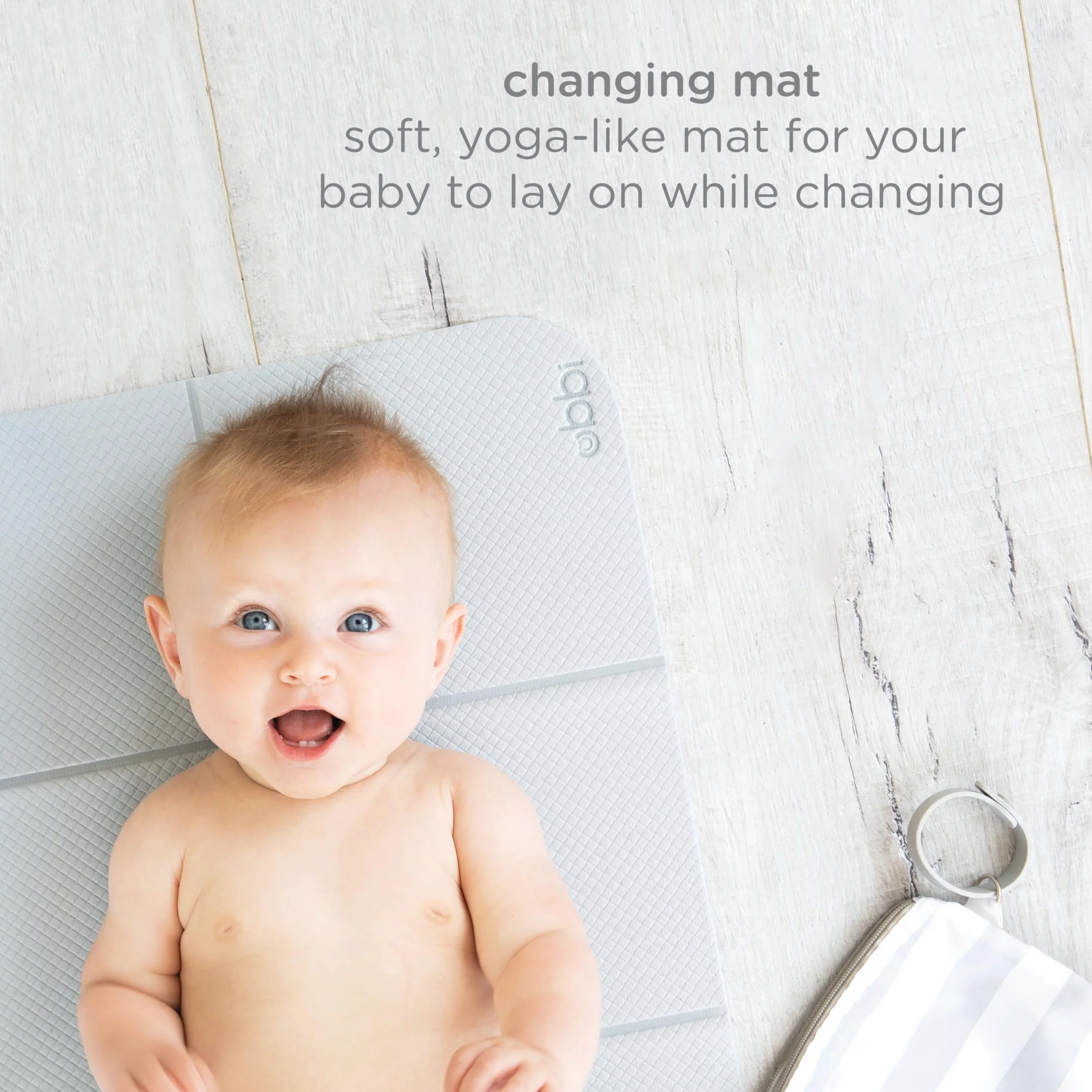 Ubbi Diaper Changing Value Set, Odor Locking Modern Design Baby Accessory Must Have Set Includes Grey Diaper Pail, Diaper Sacks, Odor Absorbing Gel, Travel Chaning Mat and Diaper Pail Waste Bags
