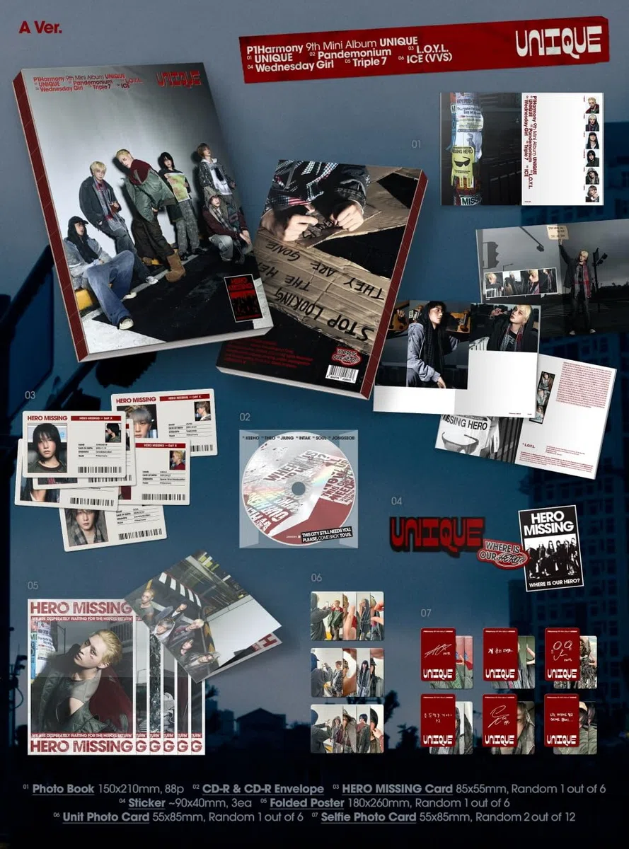P1Harmony Mini Album Photo Version 9ème A Ver.