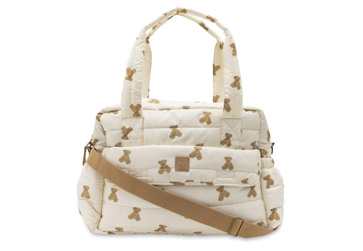 Jollein Sac à langer Mini Teddy Bear - 42 x 30 x 18 cm - polyester recyclé - déperlant et facile d’entretien