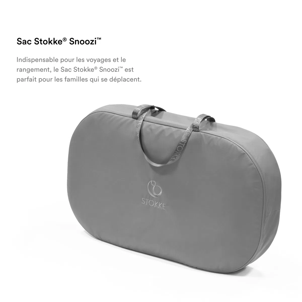 Stokke Sac Snoozi, Gris foncé - Protection pour Le Transport et Le Rangement du Snoozi - 100% Polyester