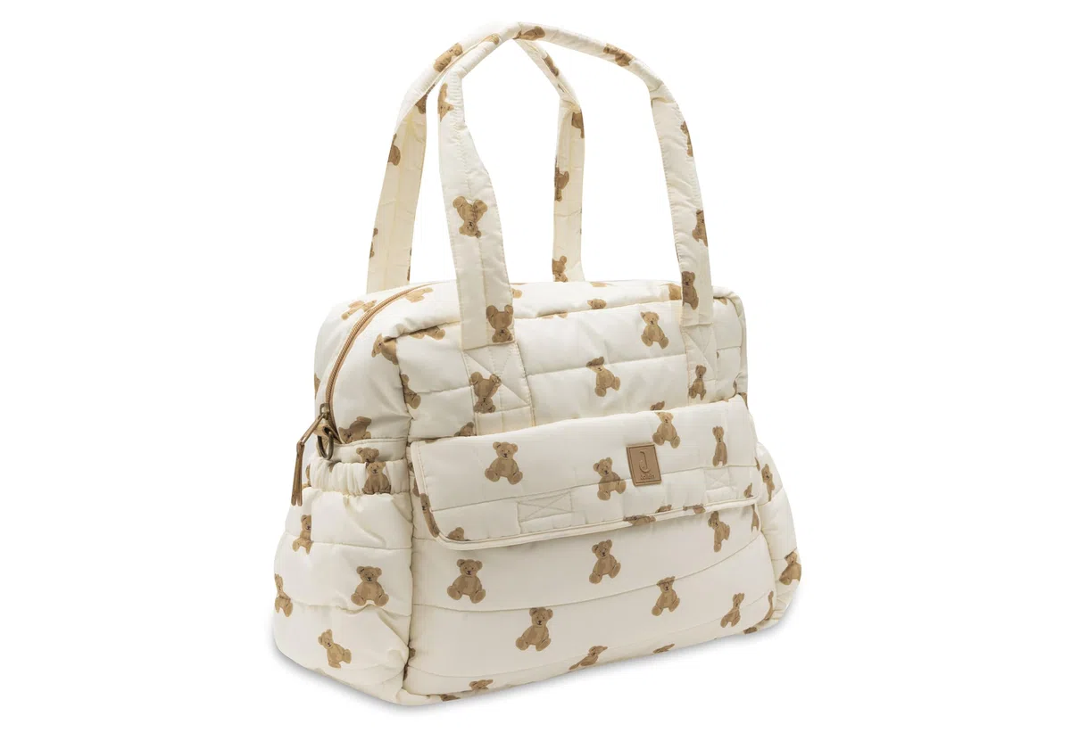 Jollein Sac à langer Mini Teddy Bear - 42 x 30 x 18 cm - polyester recyclé - déperlant et facile d’entretien