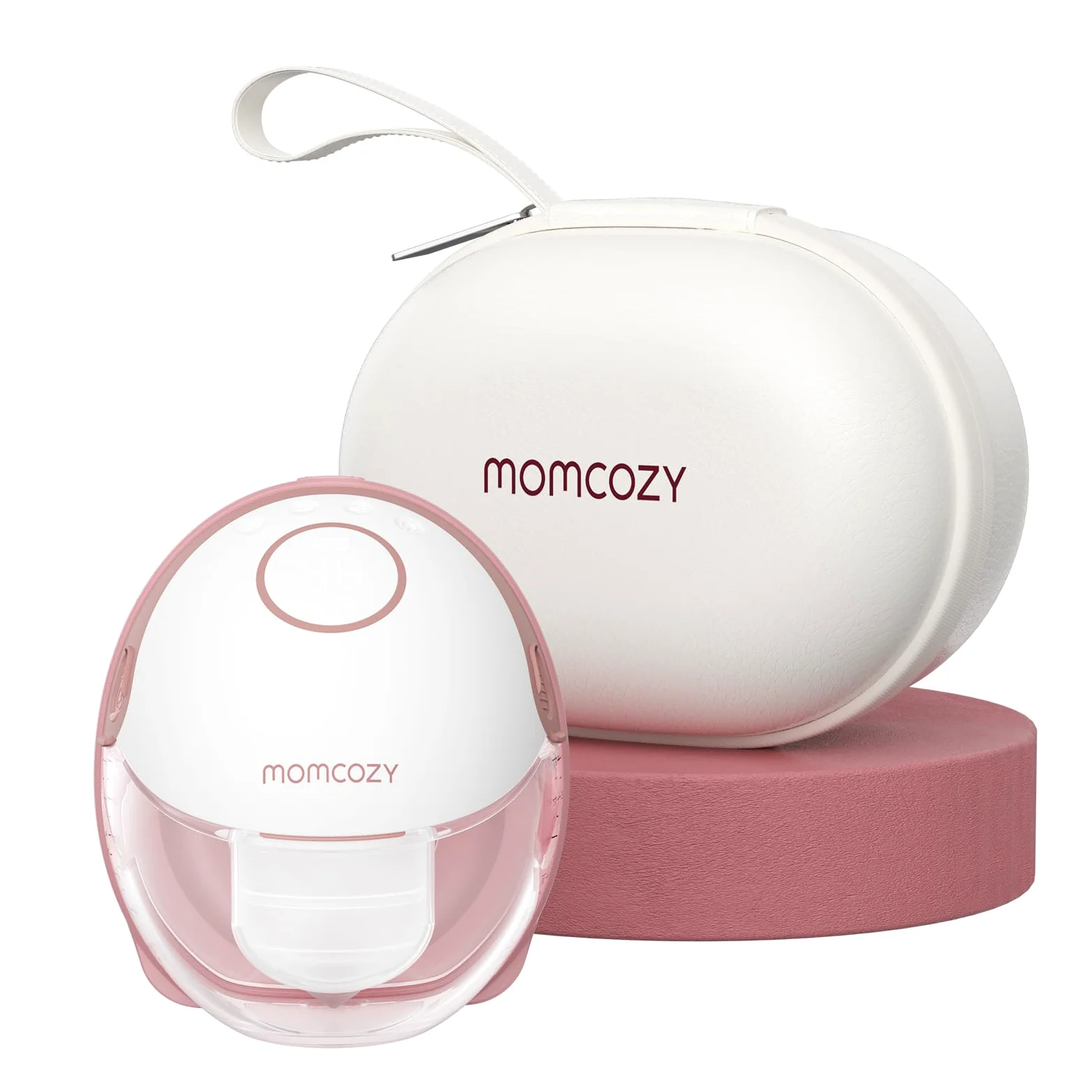 Momcozy Mobile Style M6 Tire Lait Electrique Main Libre Nomade, DoubleFit Double Scellé Anti-Fuite, avec 3 Modes & 9 Niveaux, Rythme Idéal pour Plus de Lait, 24 mm, Rouge, 1 Pièce