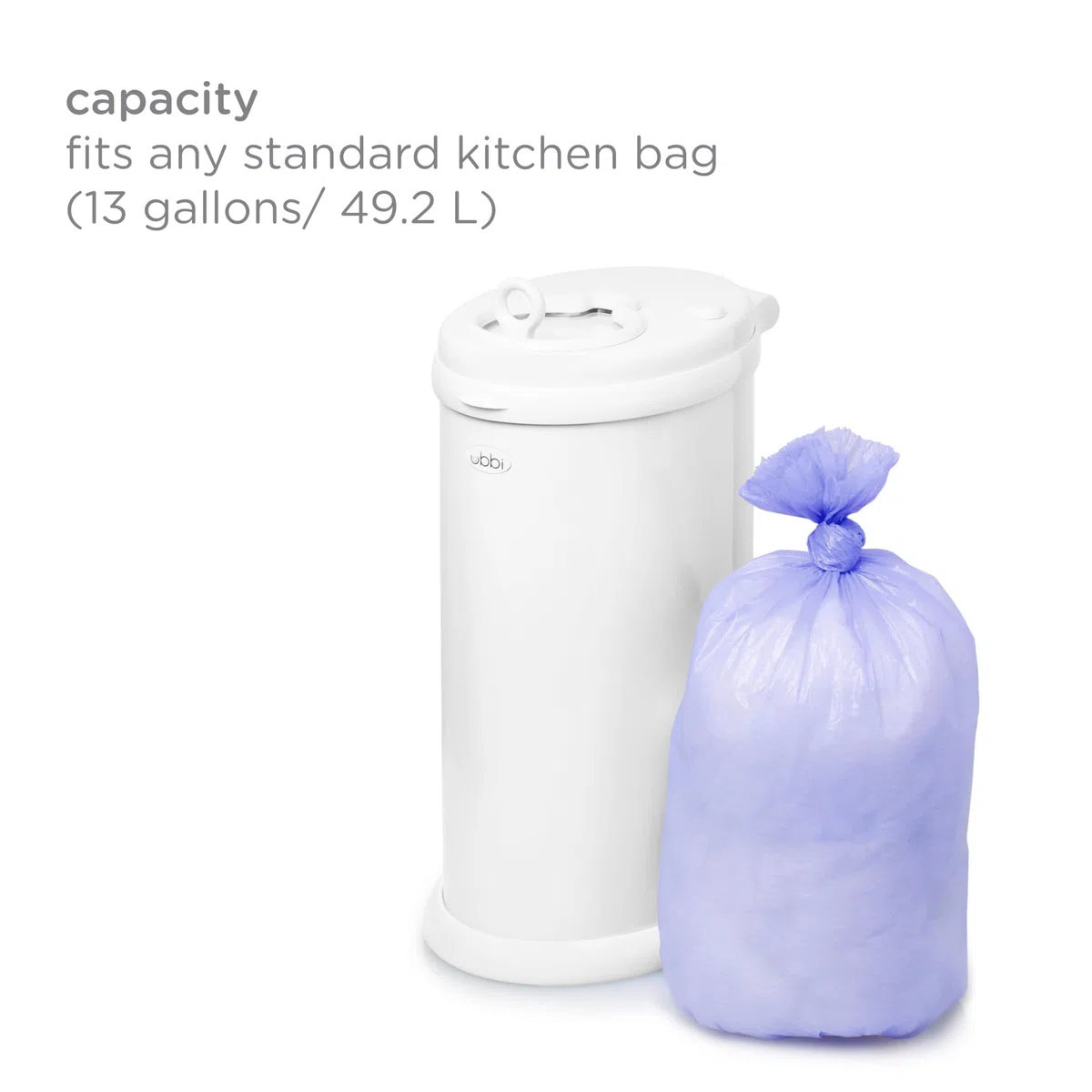 Ubbi Diaper Changing Value Set, Odor Locking Modern Design Baby Accessory Must Have Set Includes Grey Diaper Pail, Diaper Sacks, Odor Absorbing Gel, Travel Chaning Mat and Diaper Pail Waste Bags