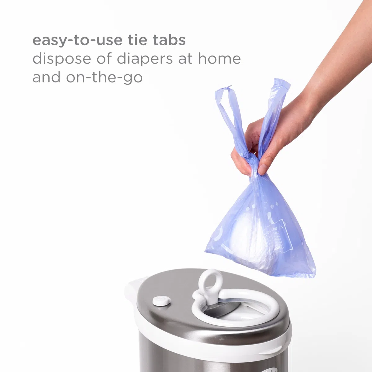 Ubbi Diaper Changing Value Set, Odor Locking Modern Design Baby Accessory Must Have Set Includes Grey Diaper Pail, Diaper Sacks, Odor Absorbing Gel, Travel Chaning Mat and Diaper Pail Waste Bags