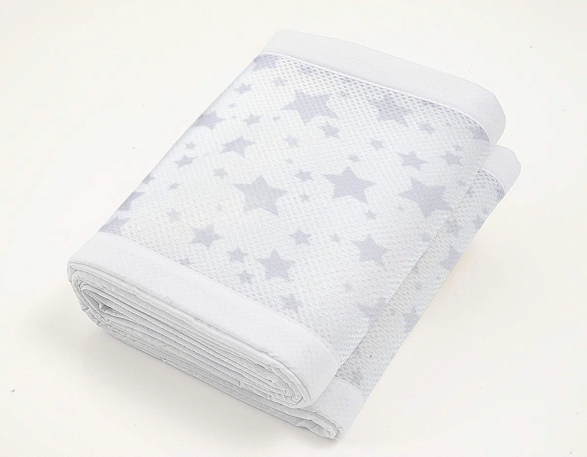 BreathableBaby Tour de berceau (motif étoiles scintillantes)