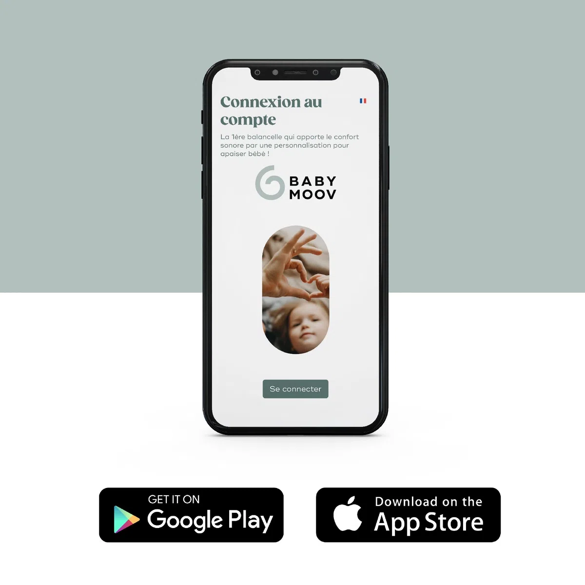 Babymoov Balancelle Bébé Électrique Swoon Evolution Mocca-Connectée avec Application mobile - Streaming musical, Enregistrement de voix et Berceuses personnalisées - Assise 360° - Réducteur nouveau-né